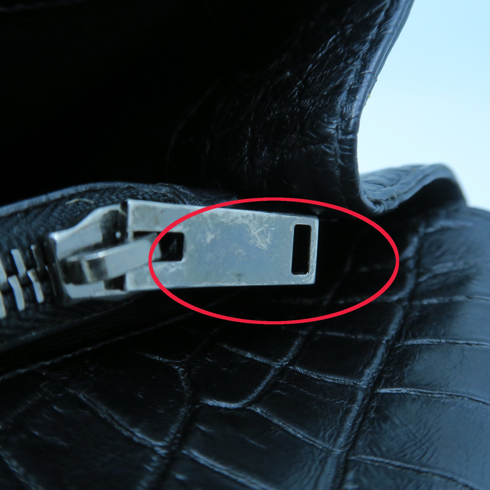SAINT LAURENT 牛皮皮革Chain Shoulder銀扣手挽肩背兩用袋黑色