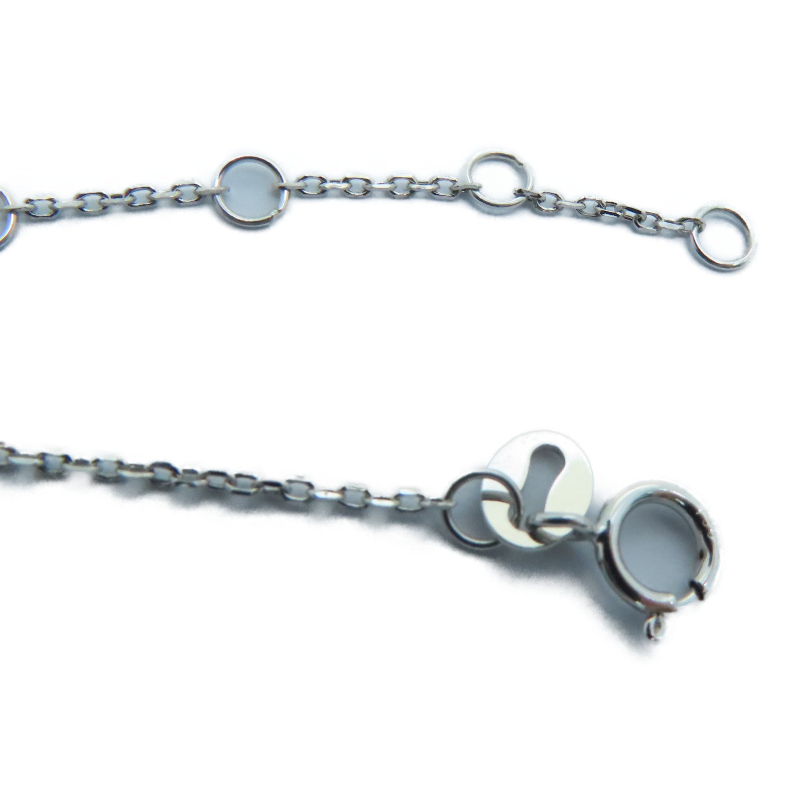 JEWELRY 18K白金Sapphire Necklace藍寶石頸錬0.38/0.05ct