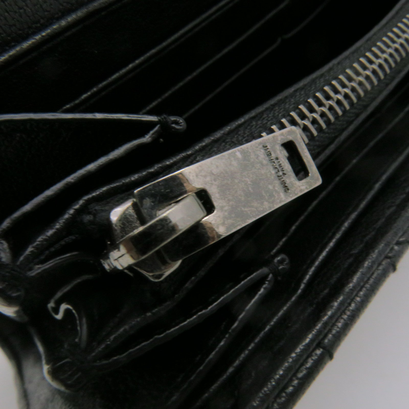 SAINT LAURENT 牛皮皮革Long Wallet長錢包黑色