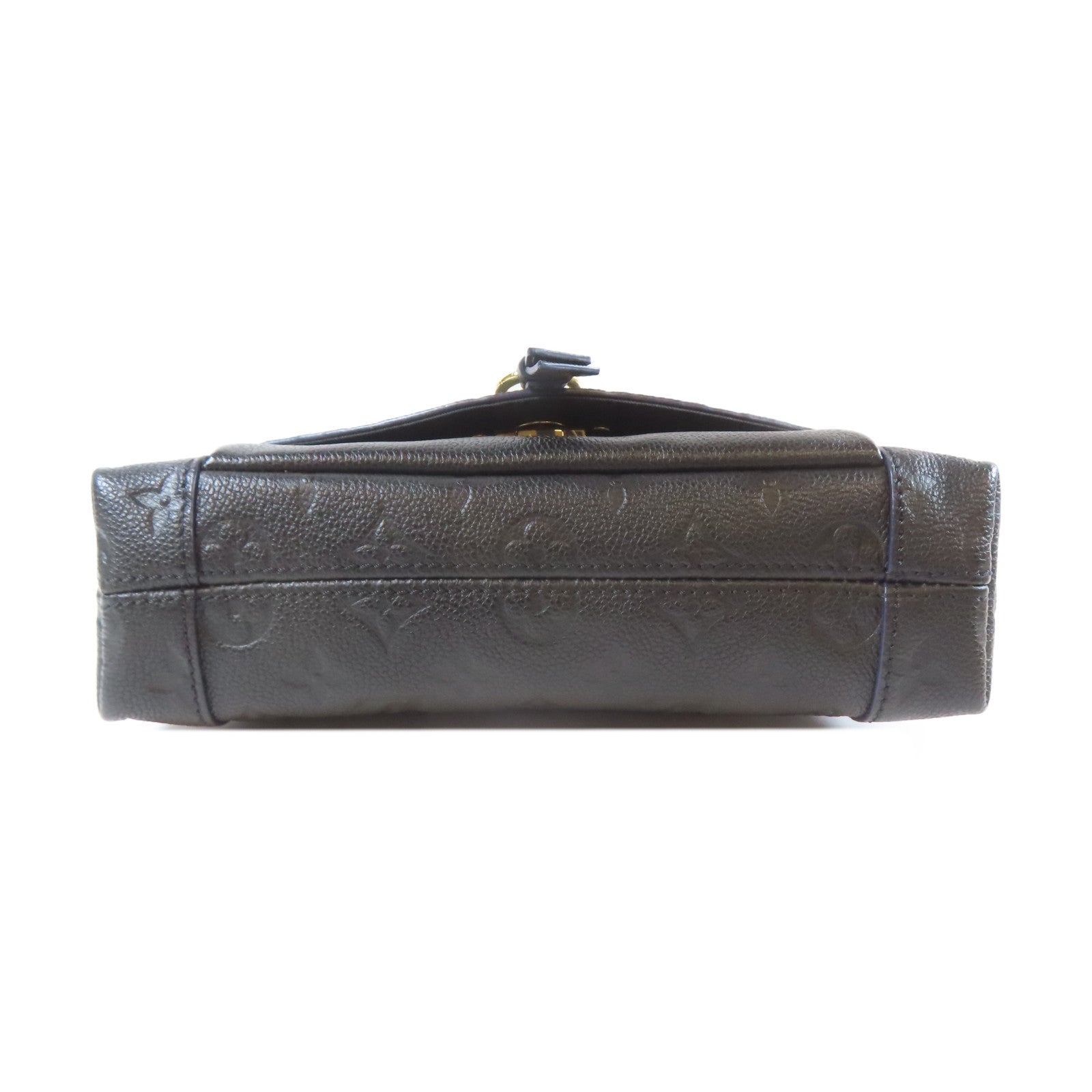 LOUIS VUITTON Monogram Empreinte Blanche BB金扣肩背袋黑色
