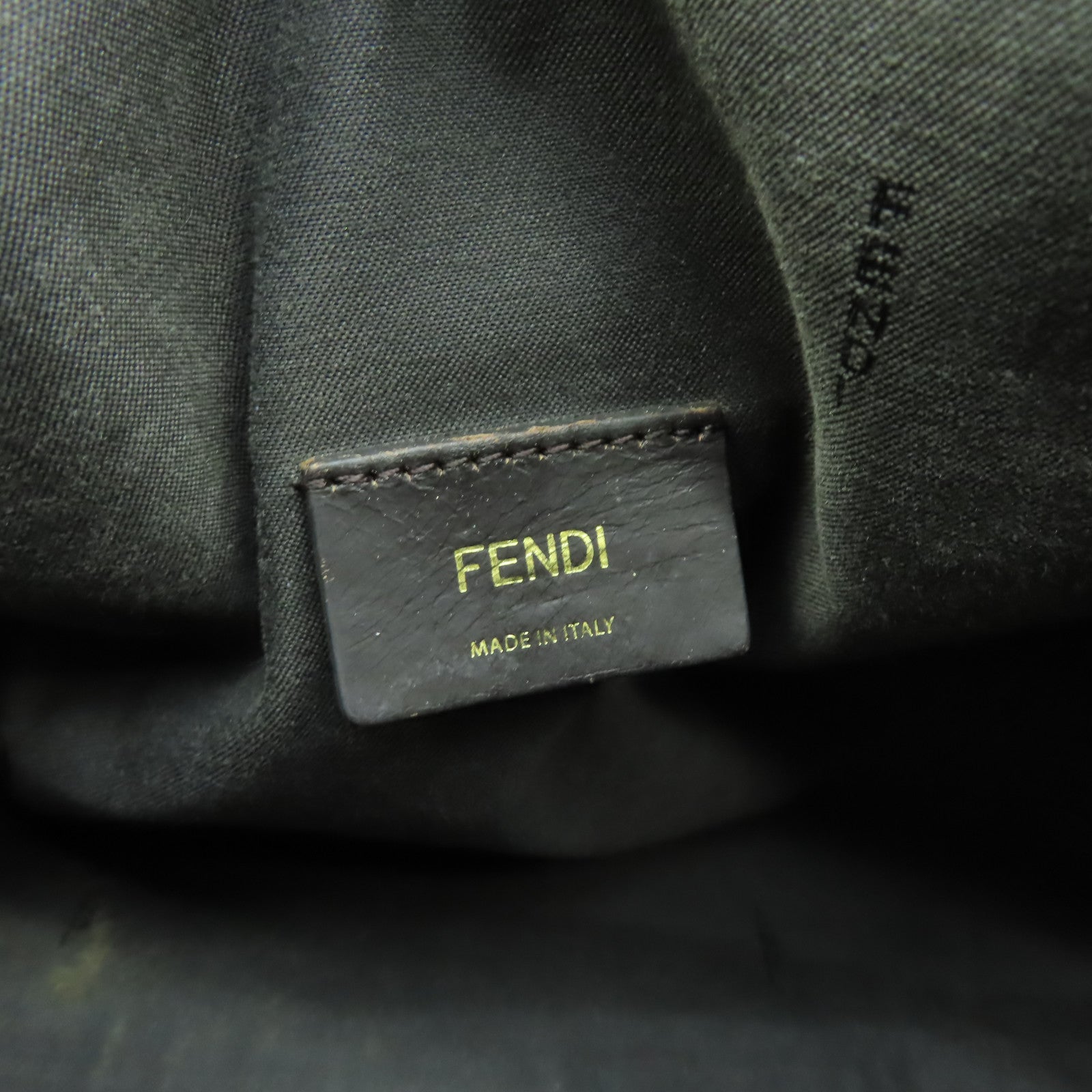 FENDI 帆布Shoulder Bag金扣手挽肩背兩用袋啡色/紫色