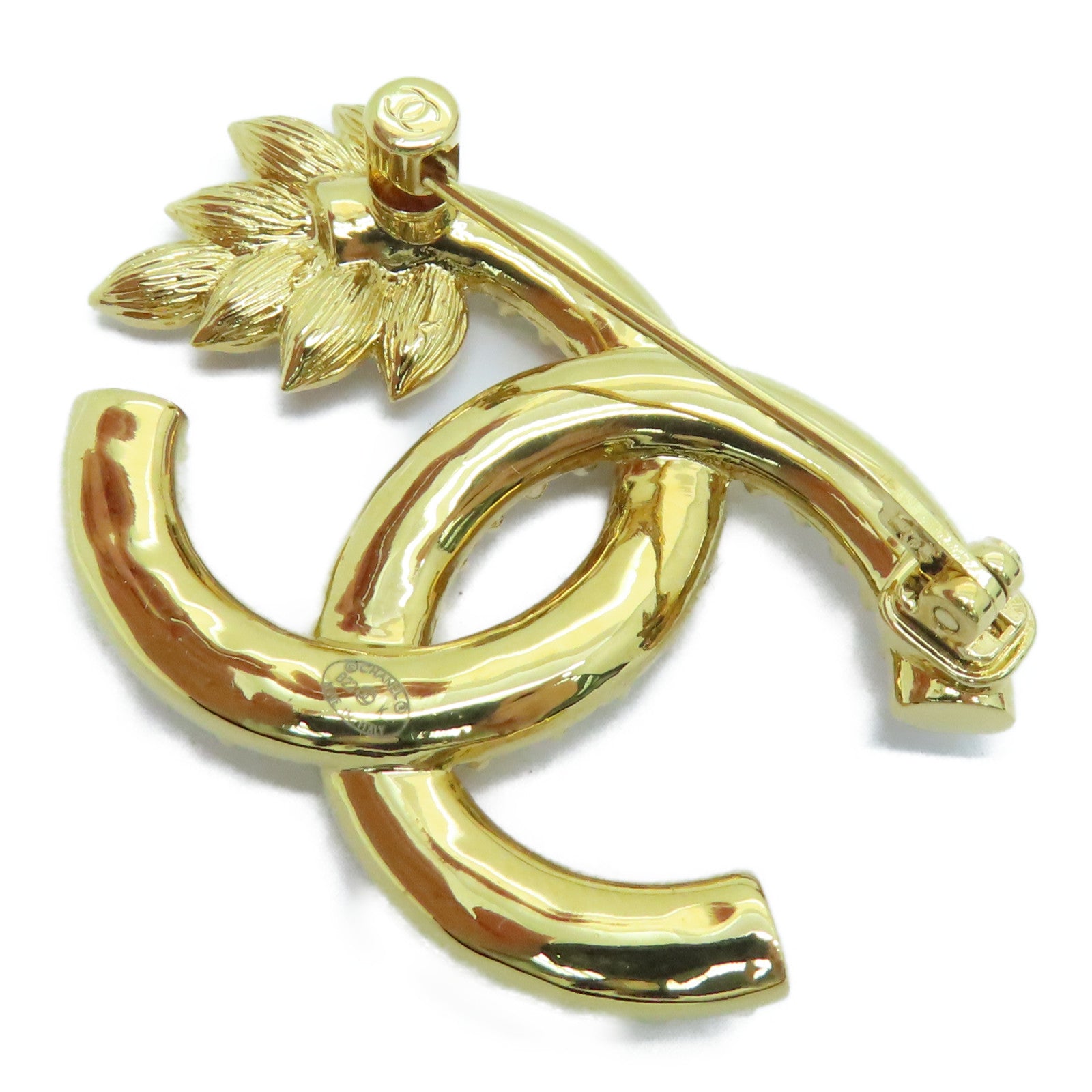 CHANEL 金屬Brooch金扣襟針金色