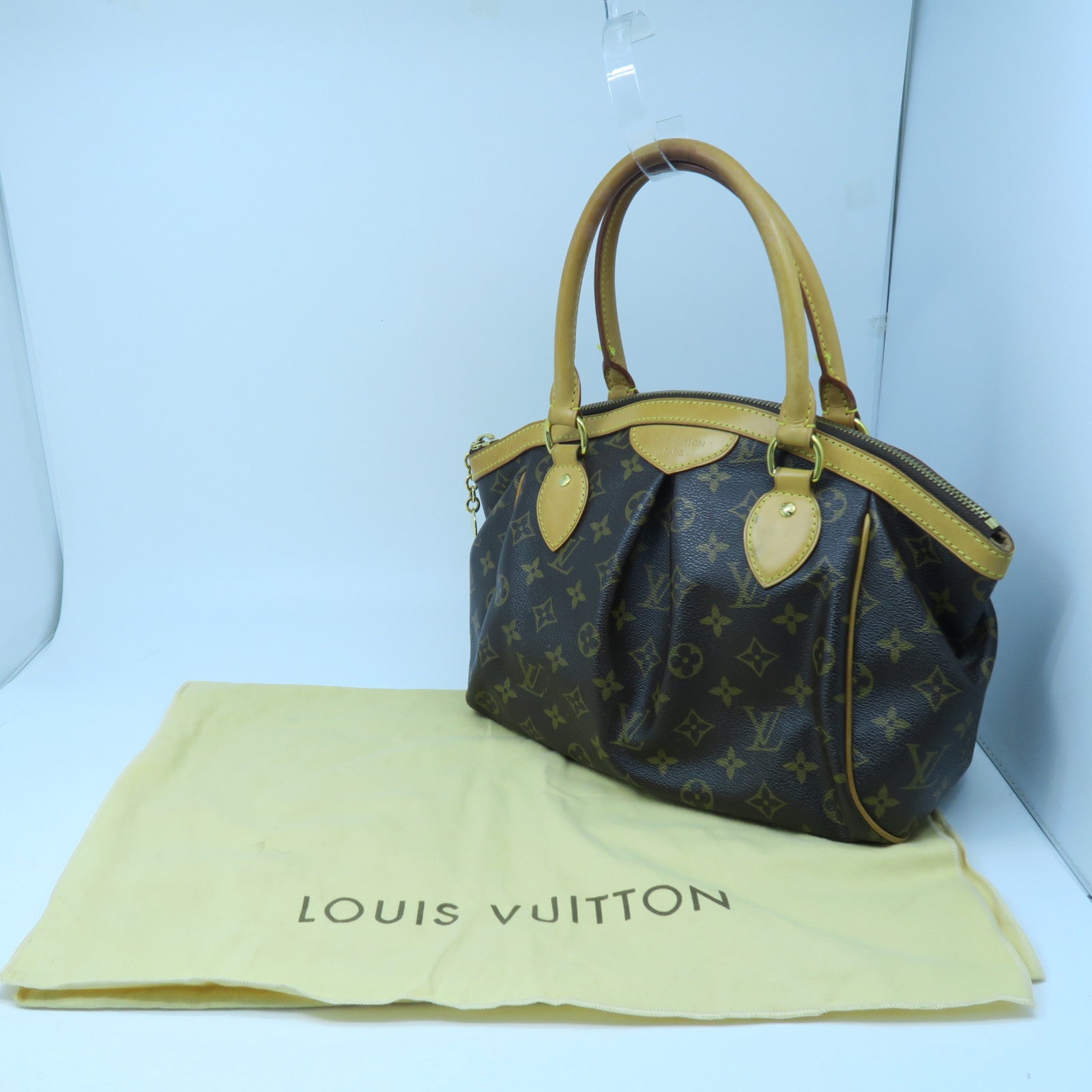 LOUIS VUITTON 【激減優惠】Monogram Tivoli PM金扣手挽袋啡色