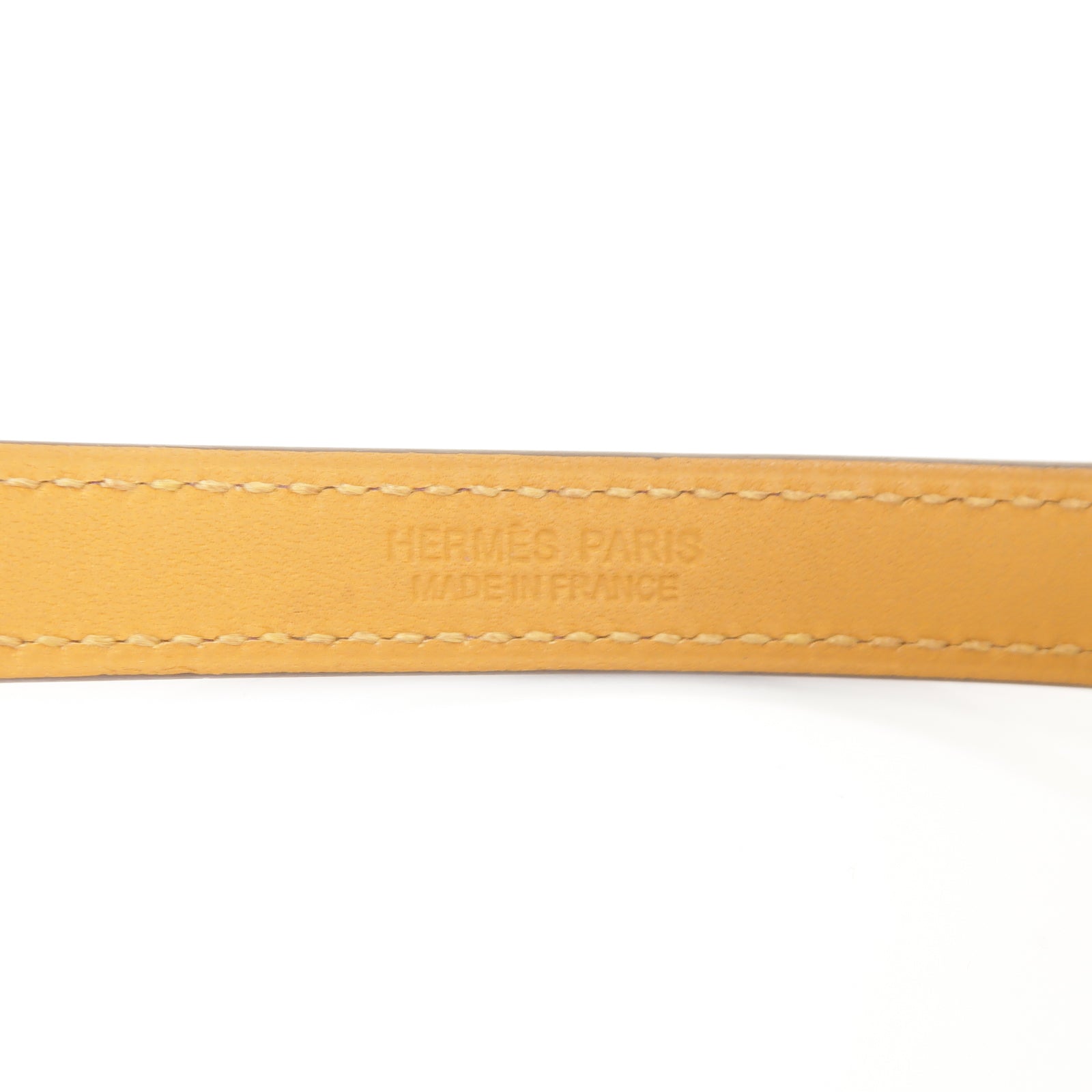HERMES Swift皮革Rivale Double Tour金扣手鐲紫色