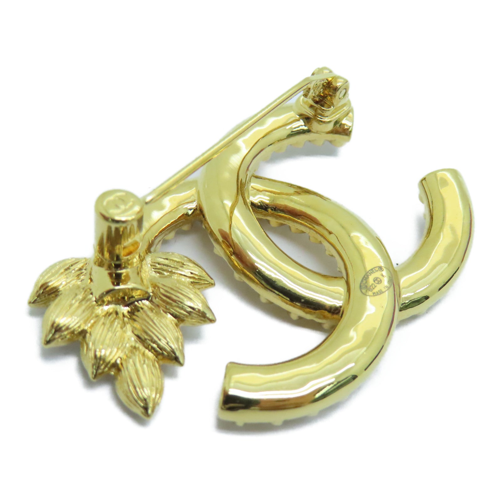 CHANEL 金屬Brooch金扣襟針金色