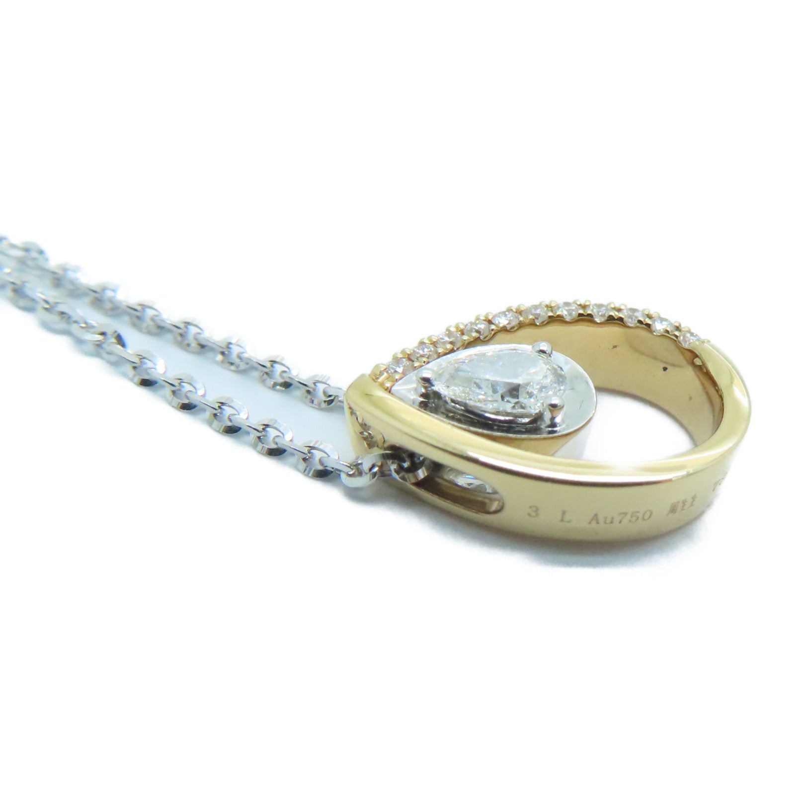JEWELRY 18K白金/玫瑰金Diamond Necklace钻石项链