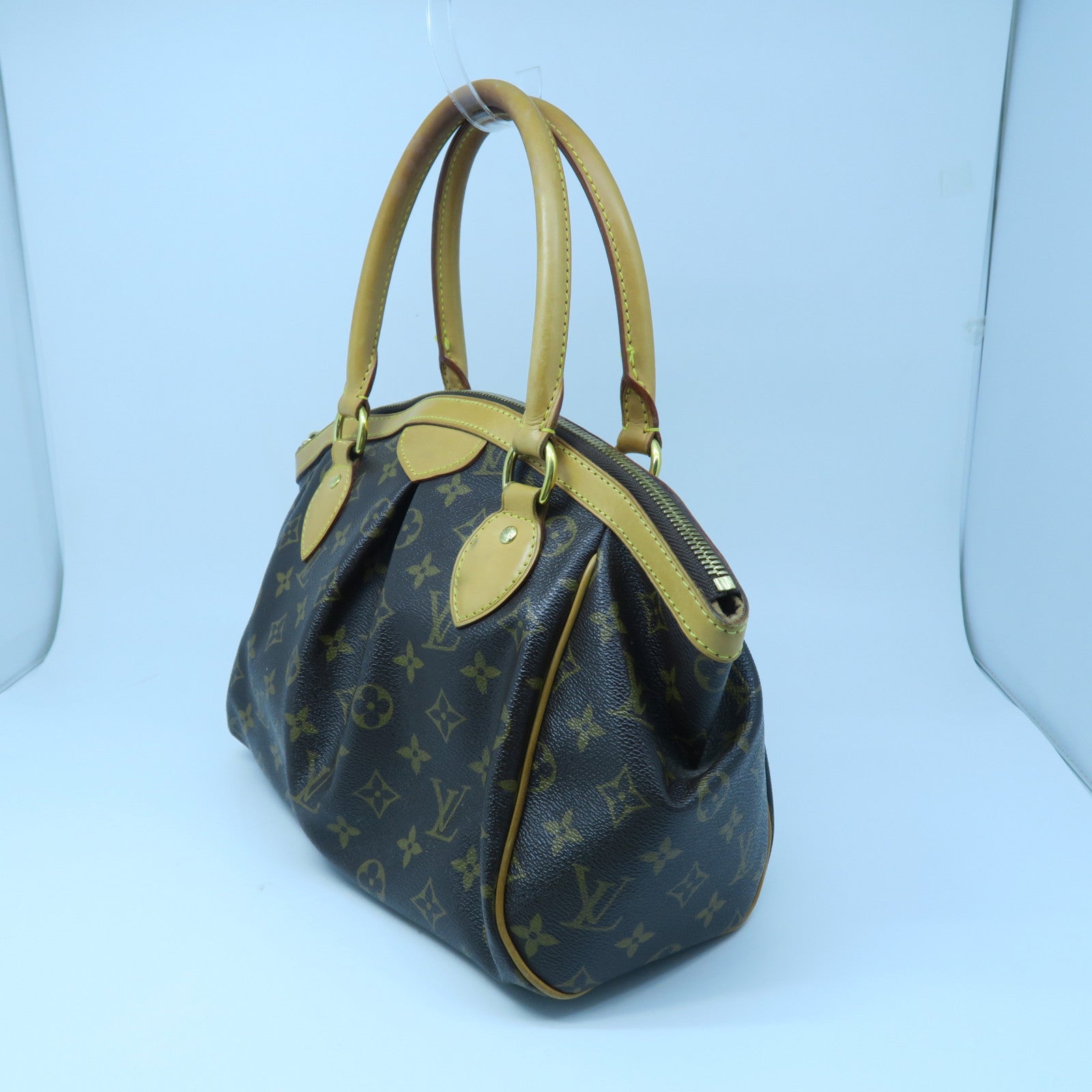 LOUIS VUITTON 【激減優惠】Monogram Tivoli PM金扣手挽袋啡色