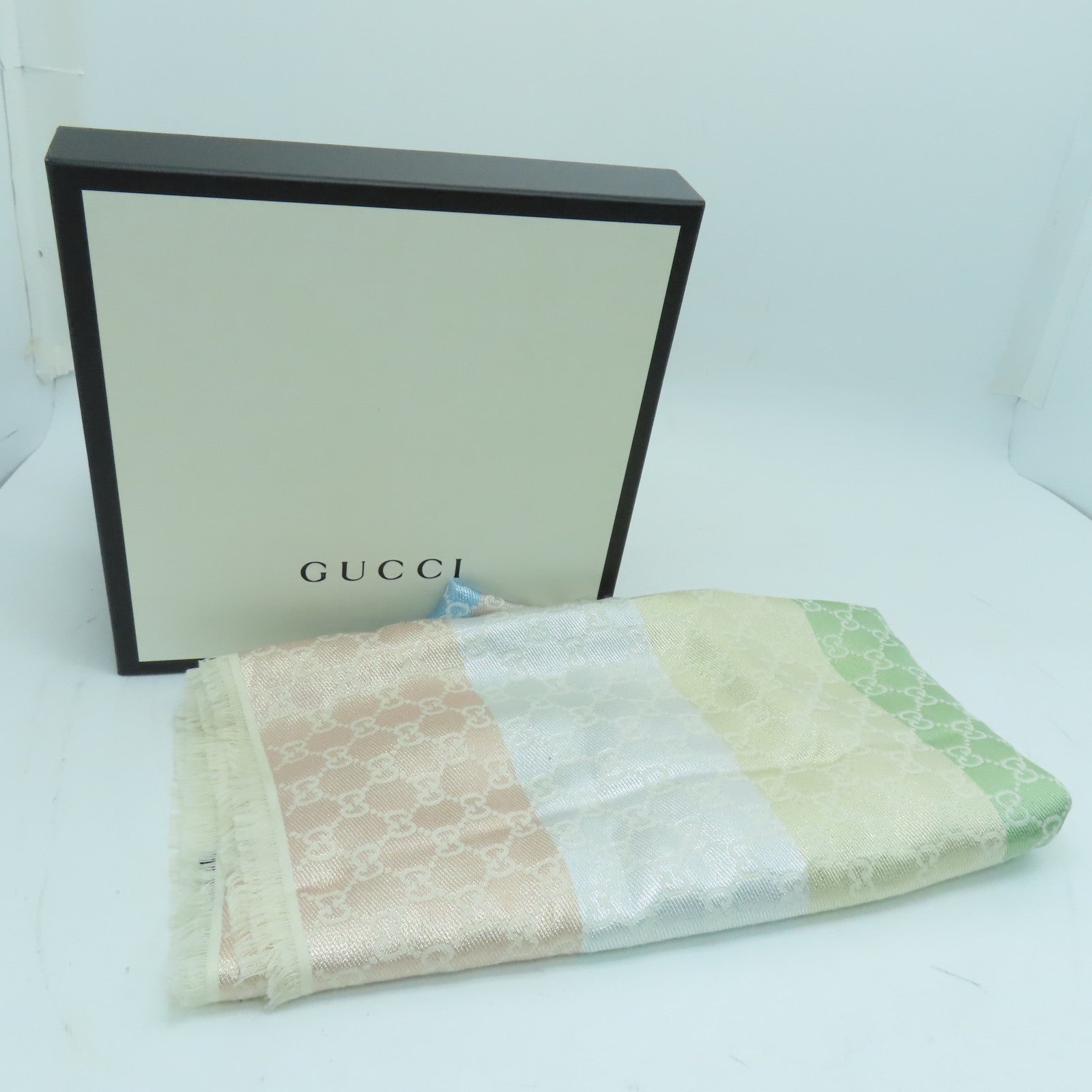 GUCCI 人造絲質Scarf圍巾彩色