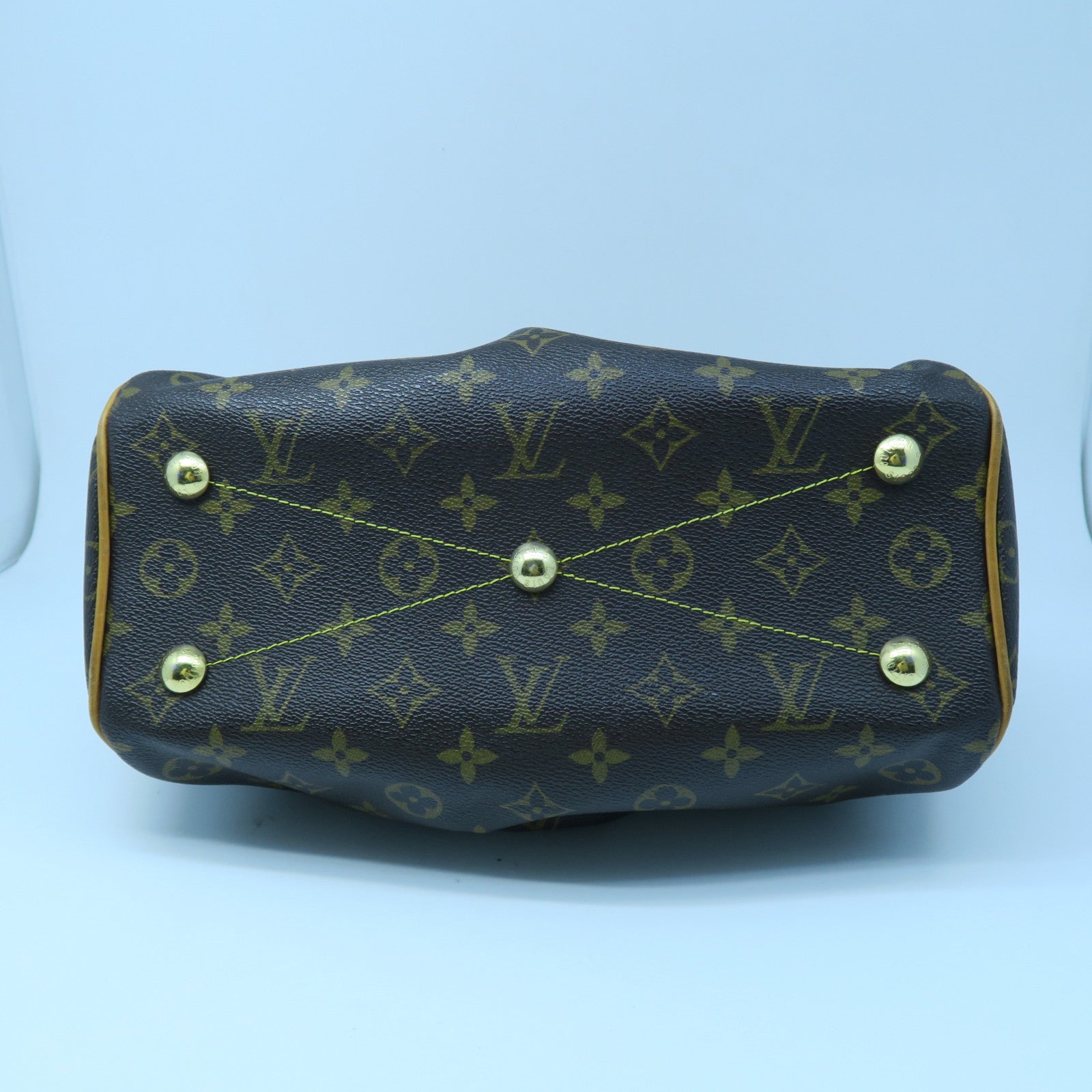 LOUIS VUITTON 【激減優惠】Monogram Tivoli PM金扣手挽袋啡色