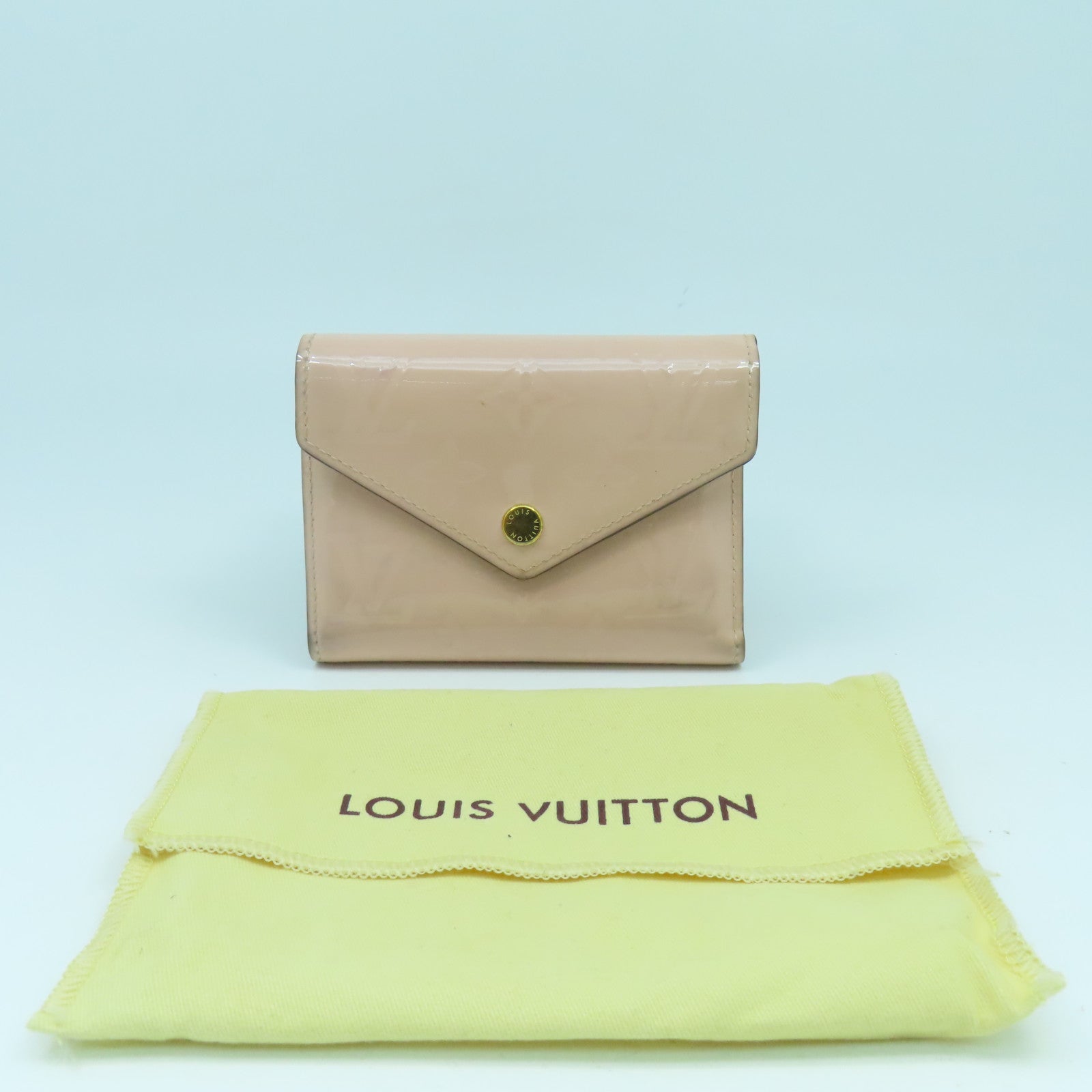 LOUIS VUITTON 【激減優惠】Monogram Vernis Victorine Wallet金扣錢包粉紅色