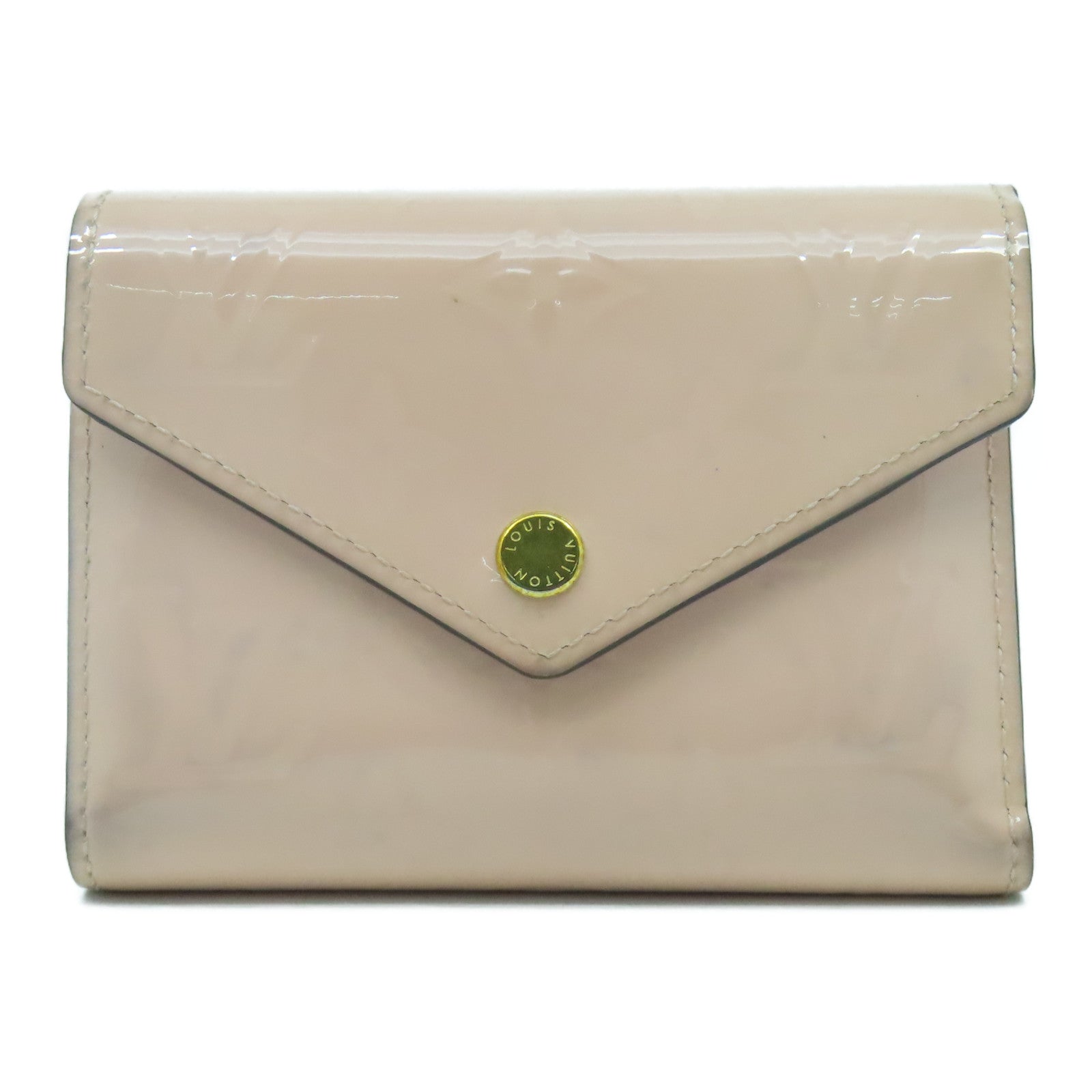 LOUIS VUITTON 【激減優惠】Monogram Vernis Victorine Wallet金扣錢包粉紅色