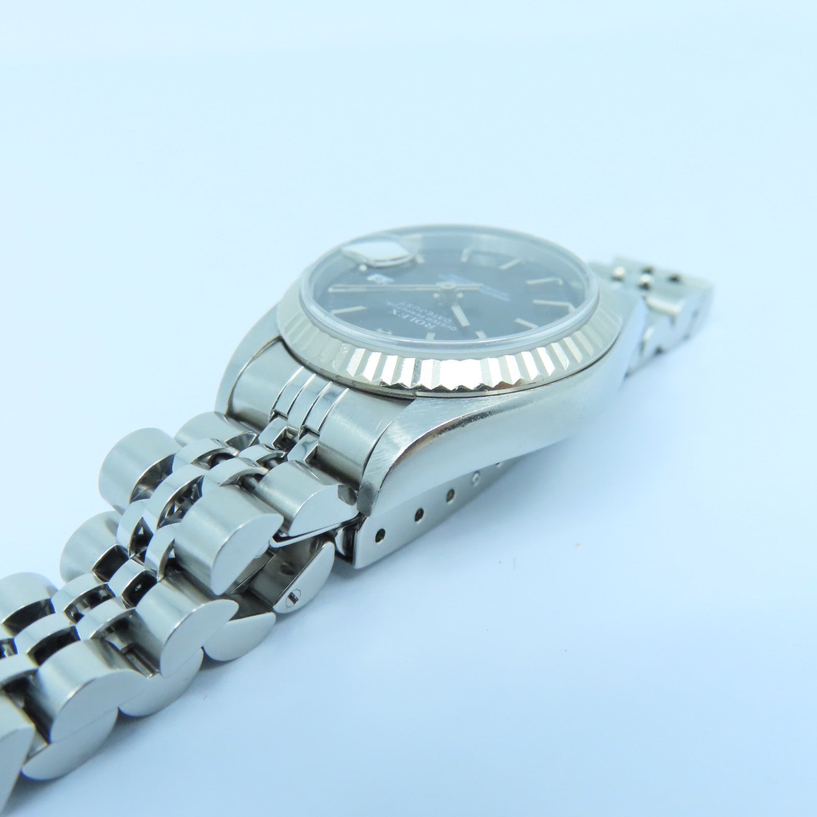 ROLEX Datejust 18K白金/不鏽鋼手錶自動機芯黑色
