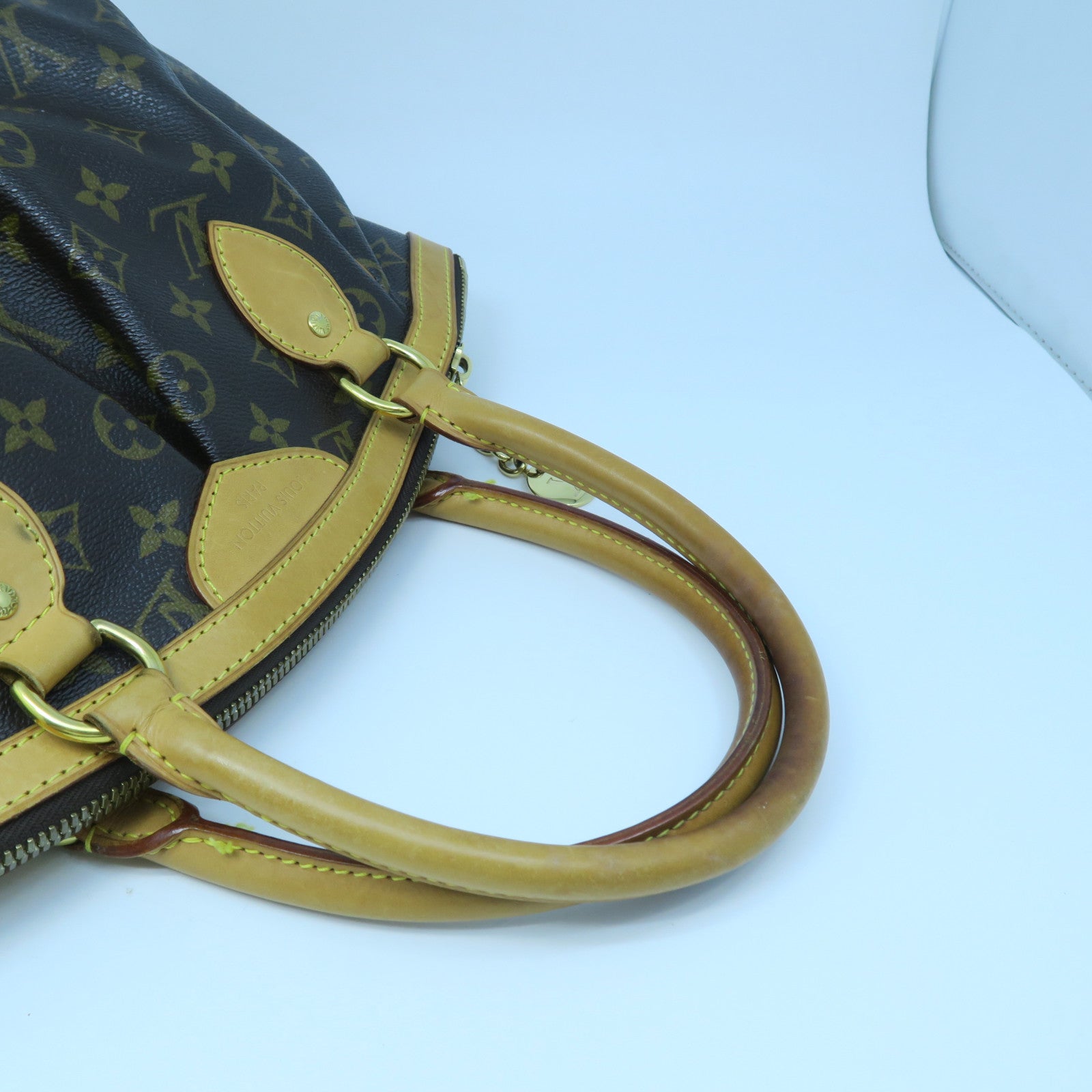 LOUIS VUITTON 【激減優惠】Monogram Tivoli PM金扣手挽袋啡色