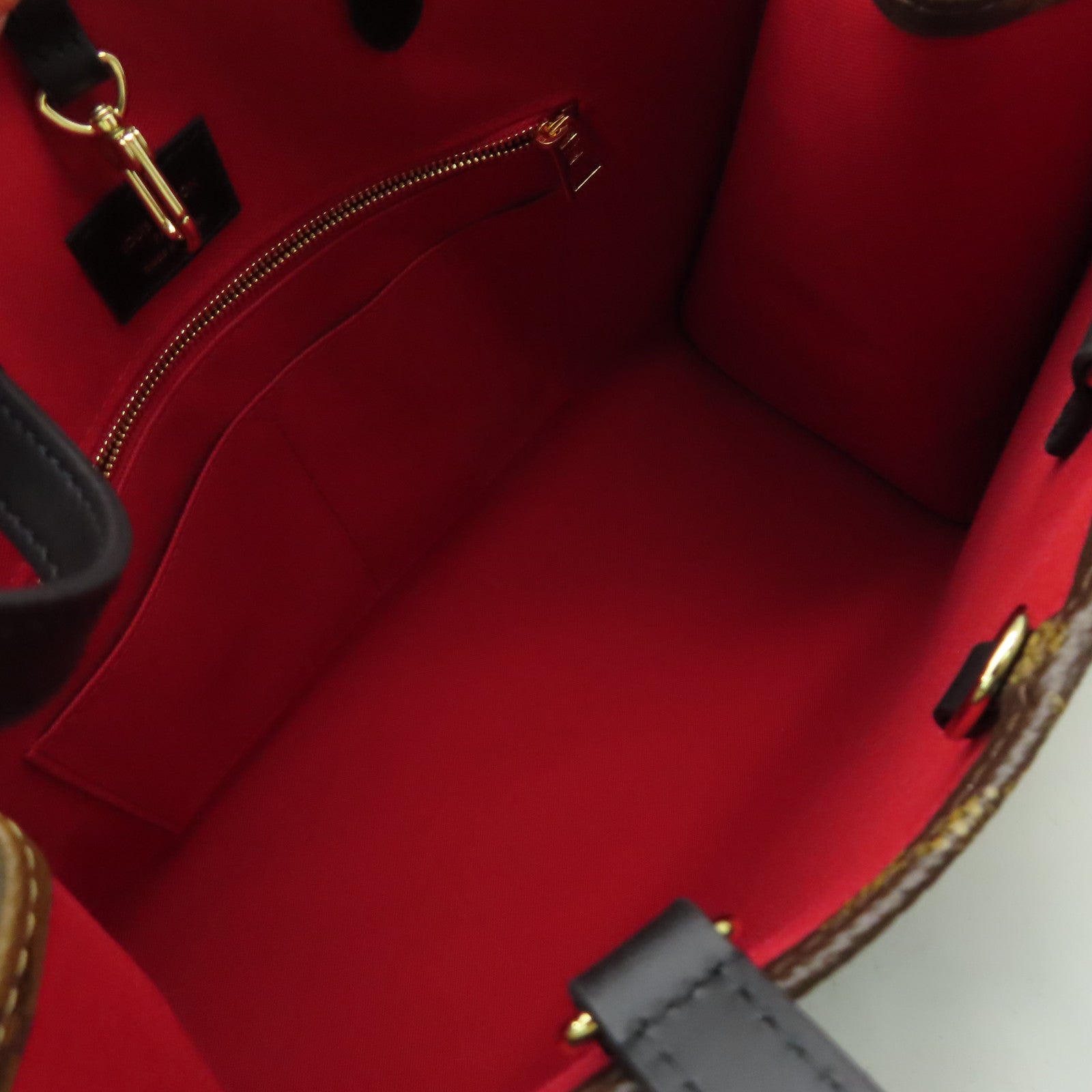 LOUIS VUITTON Monogram OnTheGo MM 2Way Shoulder Bag手挽肩背兩用袋啡色