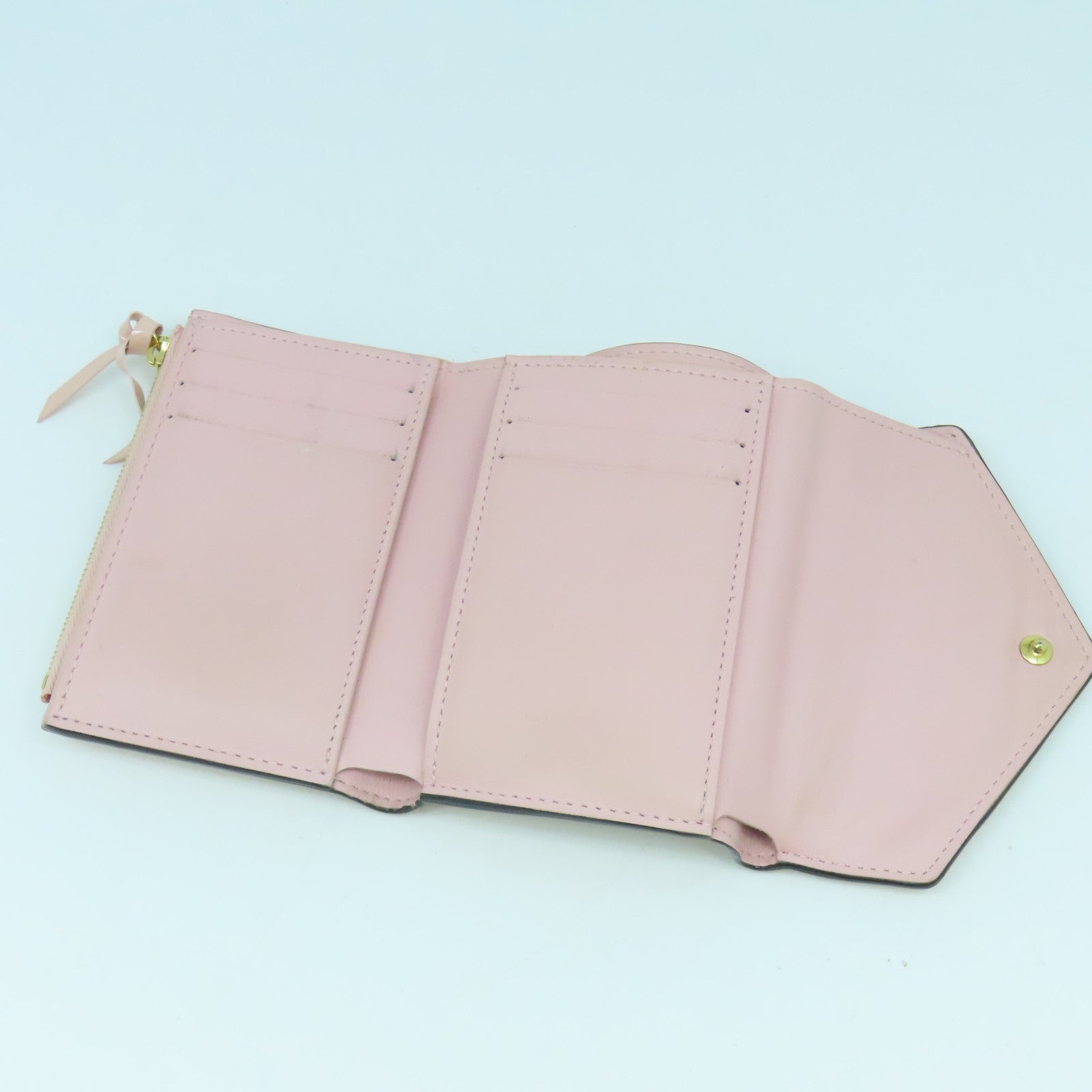LOUIS VUITTON 【激減優惠】Monogram Vernis Victorine Wallet金扣錢包粉紅色