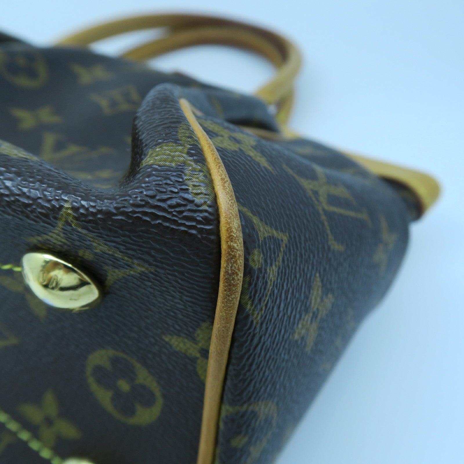 LOUIS VUITTON 【激減優惠】Monogram Tivoli PM金扣手挽袋啡色