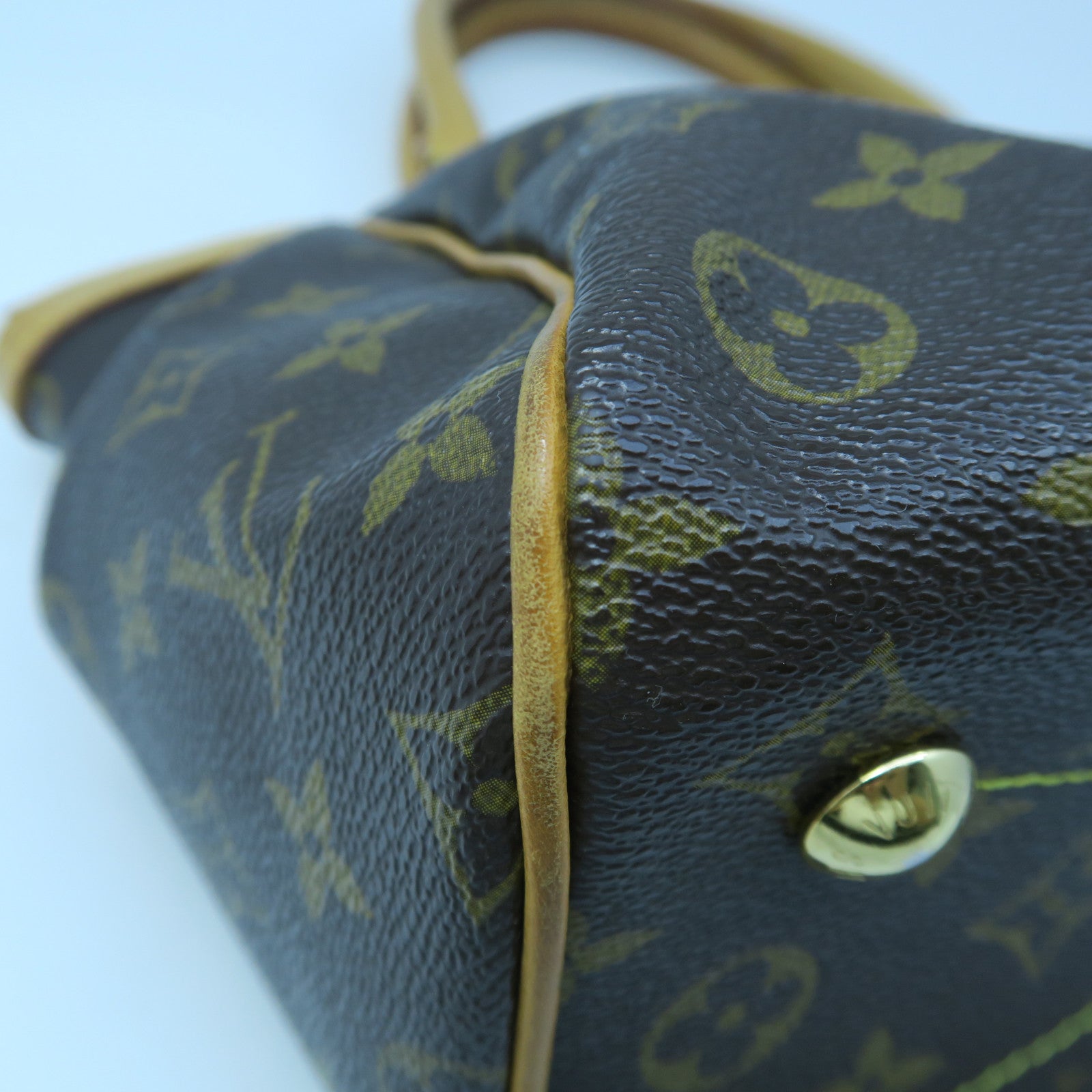 LOUIS VUITTON 【激減優惠】Monogram Tivoli PM金扣手挽袋啡色