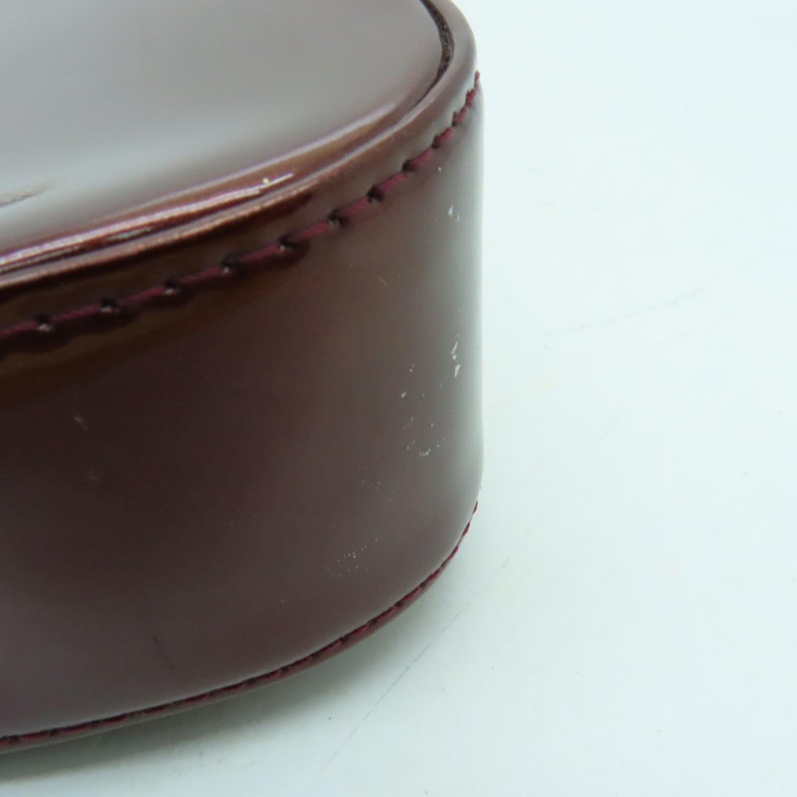 LOUIS VUITTON Vernis Pochette Sauvie金扣手拿包啡色