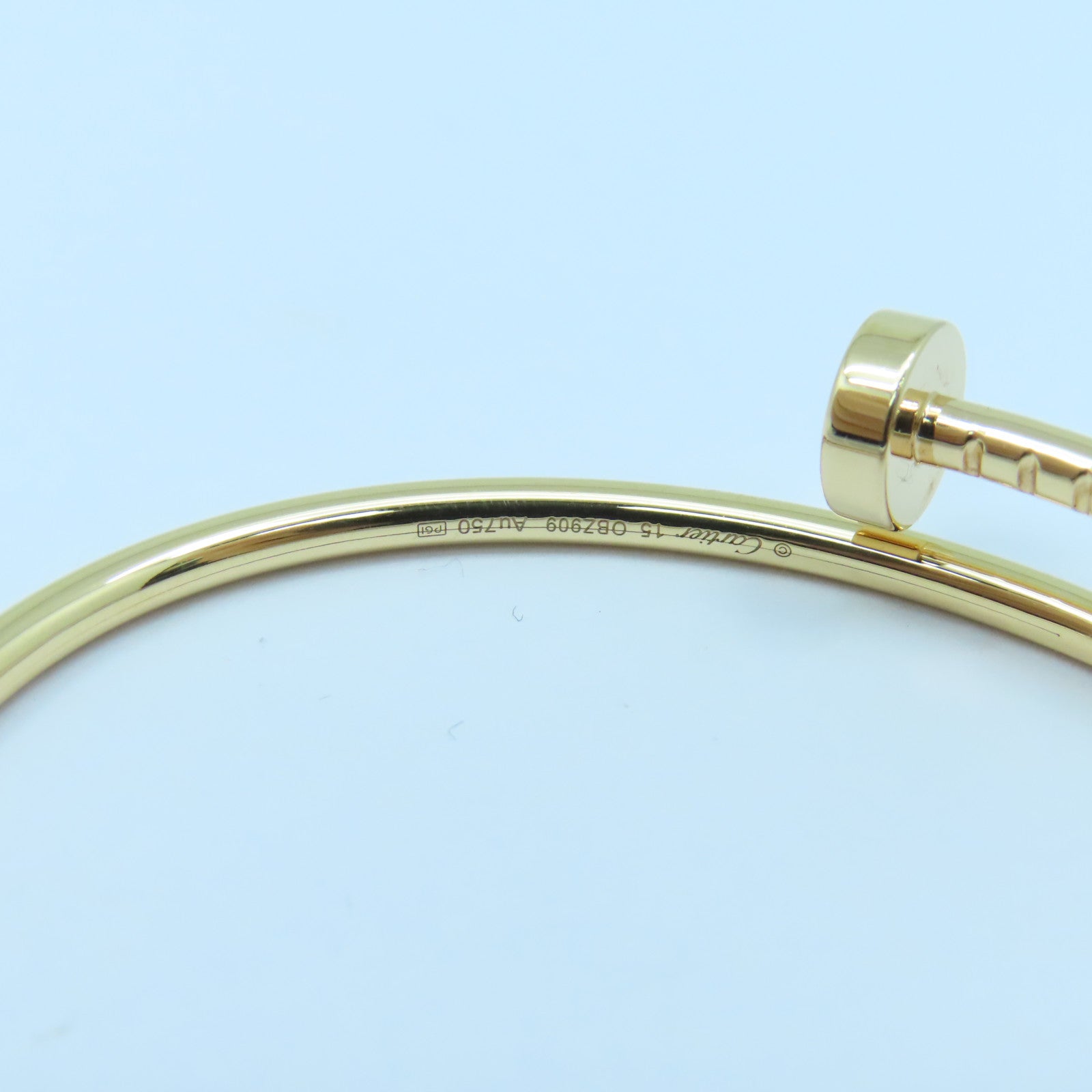 CARTIER 18K黃金Juste Un Clou Bracelet手鐲金色#15