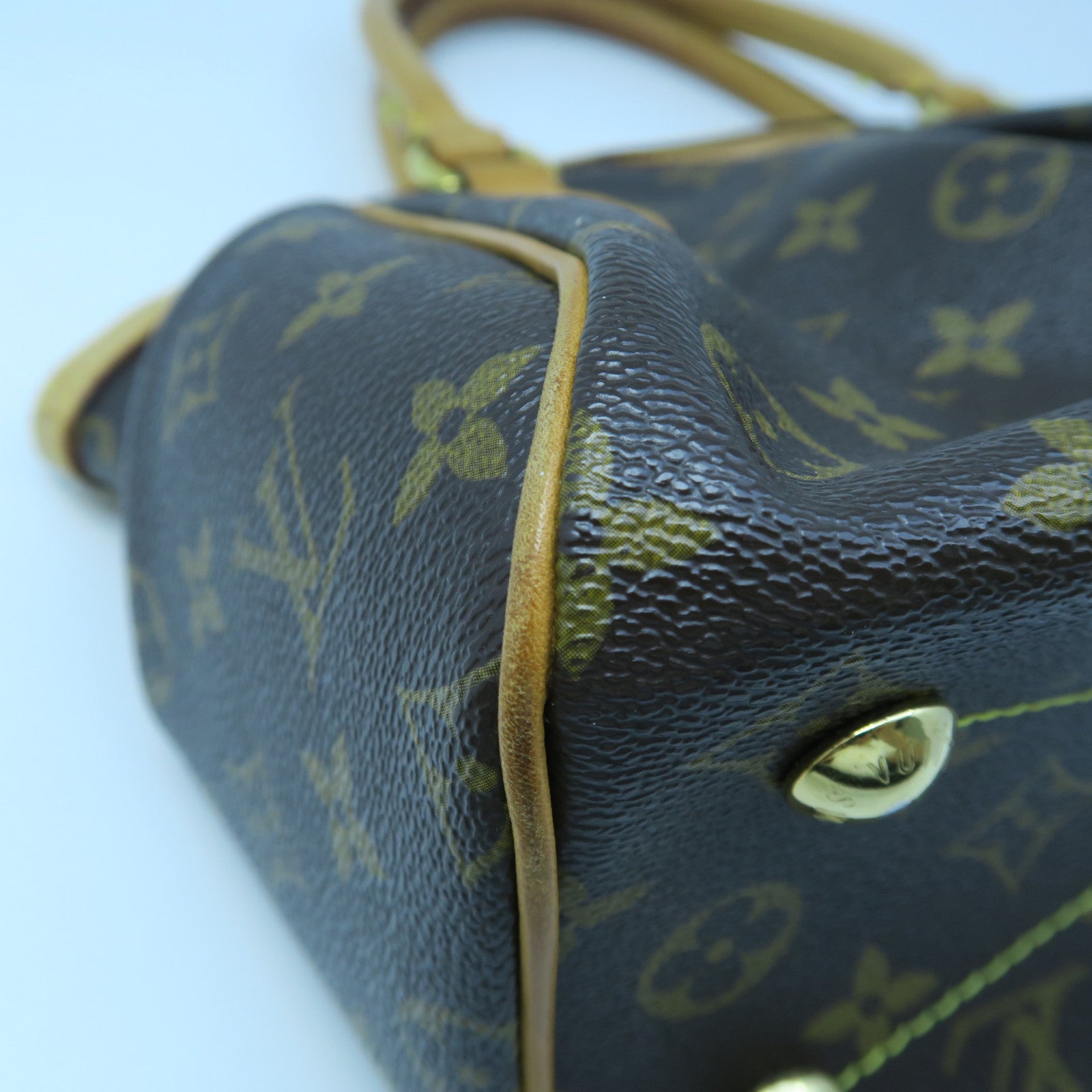 LOUIS VUITTON 【激減優惠】Monogram Tivoli PM金扣手挽袋啡色