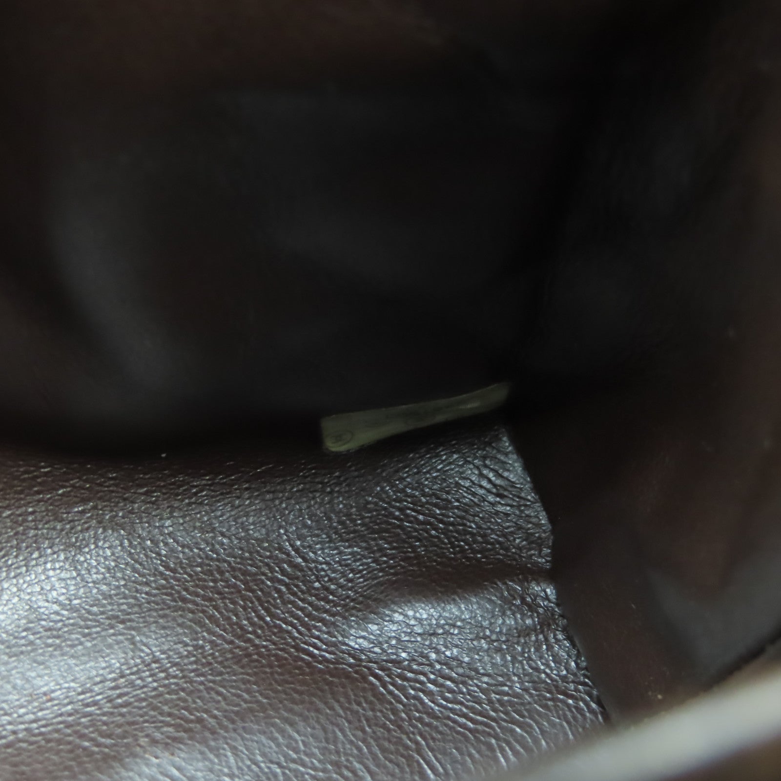 CHANEL 菱格羊皮皮革Handbag金扣手挽袋啡色