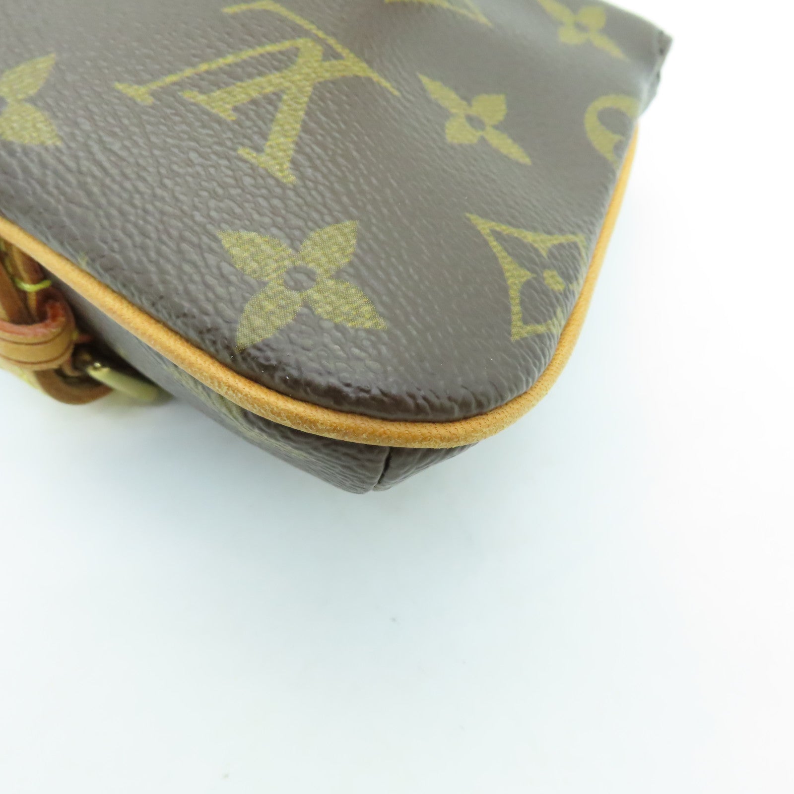 LOUIS VUITTON Monogram Pochette Marelle金扣腰包啡色