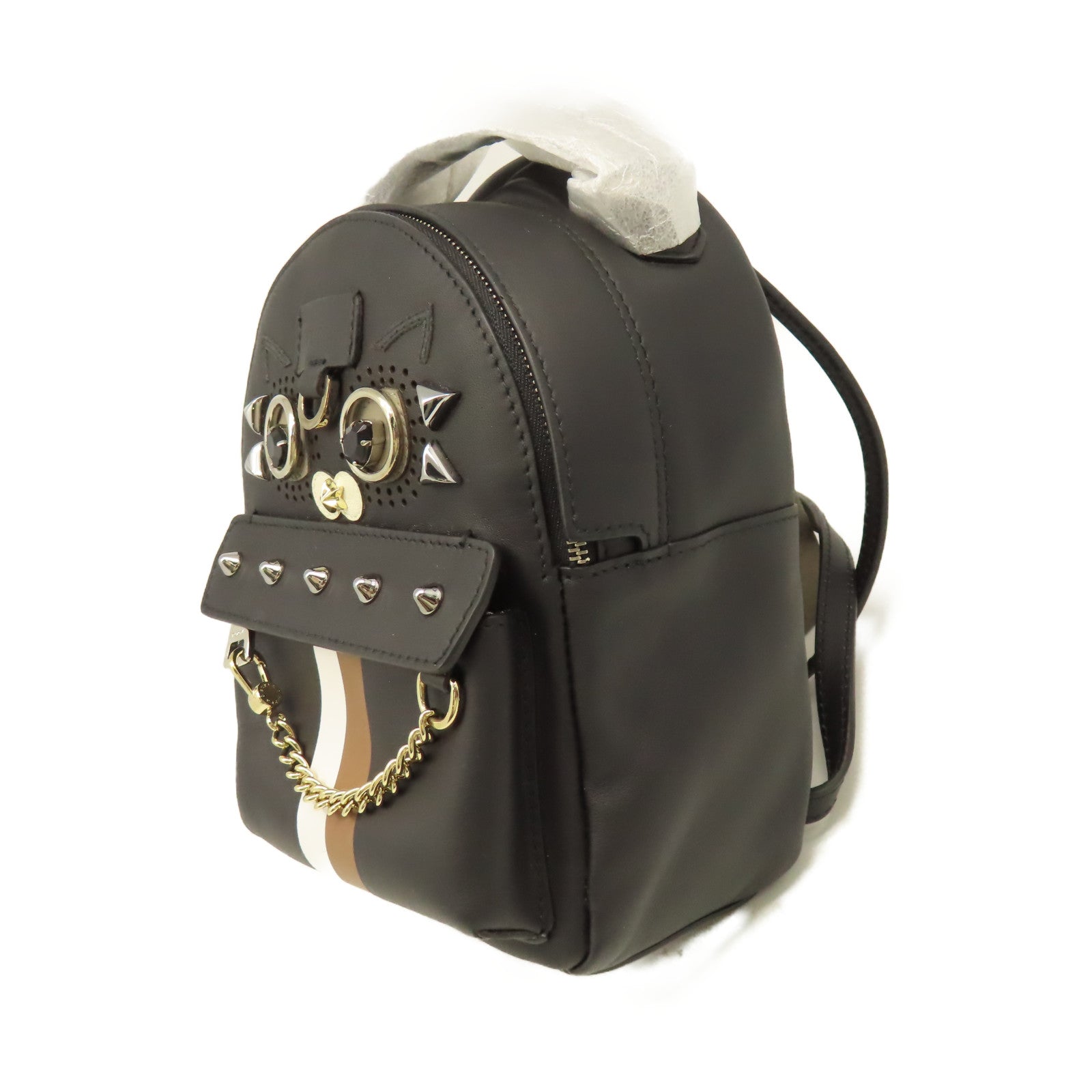 Furla 牛皮皮革Mini Backpack背包黑色
