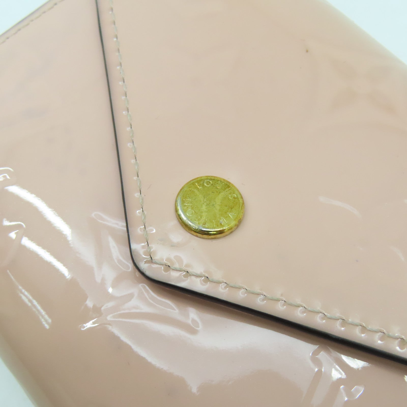 LOUIS VUITTON 【激減優惠】Monogram Vernis Victorine Wallet金扣錢包粉紅色