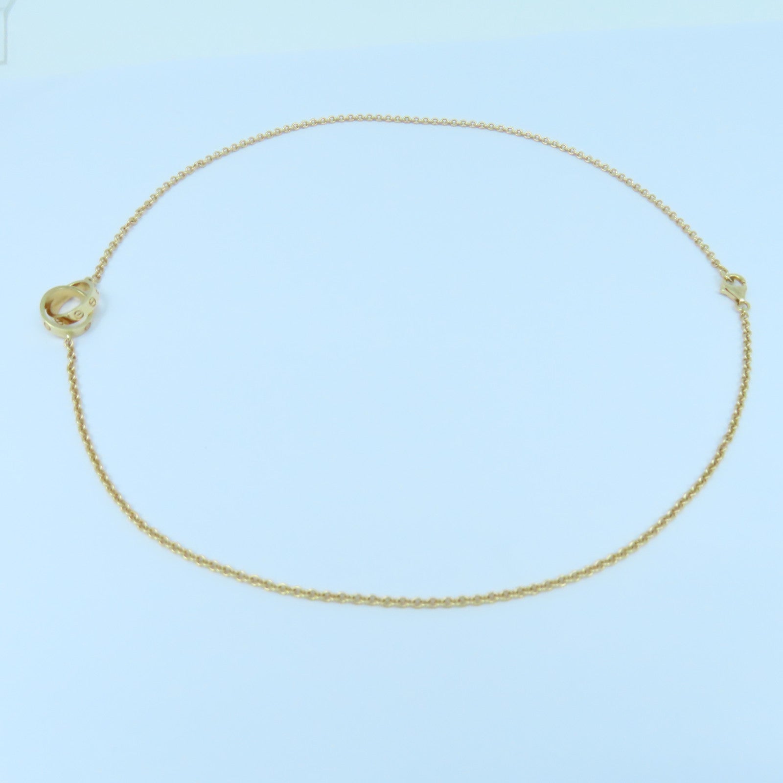 CARTIER 18K玫瑰金Baby Love Necklace項鍊