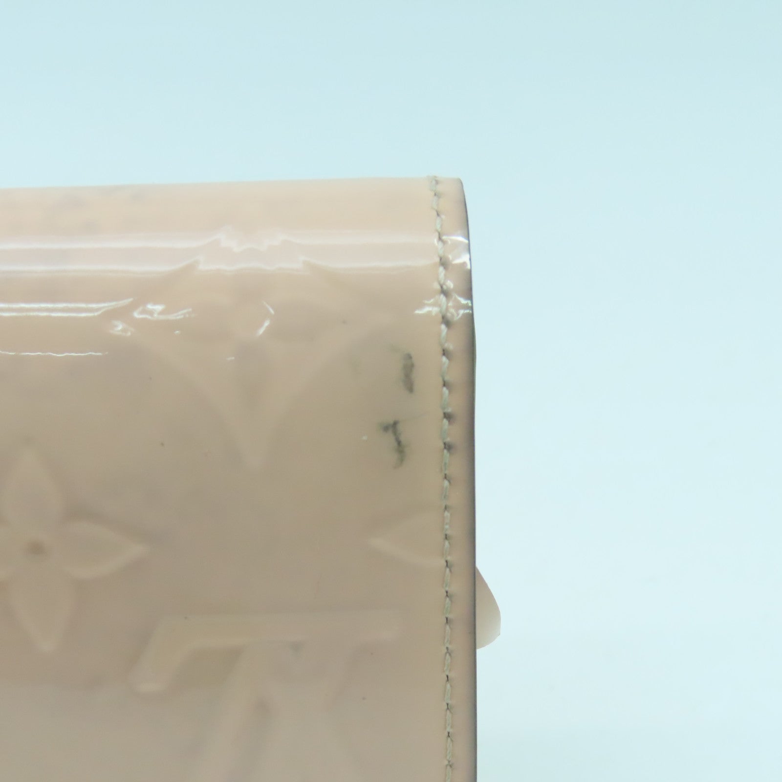 LOUIS VUITTON 【激減優惠】Monogram Vernis Victorine Wallet金扣錢包粉紅色