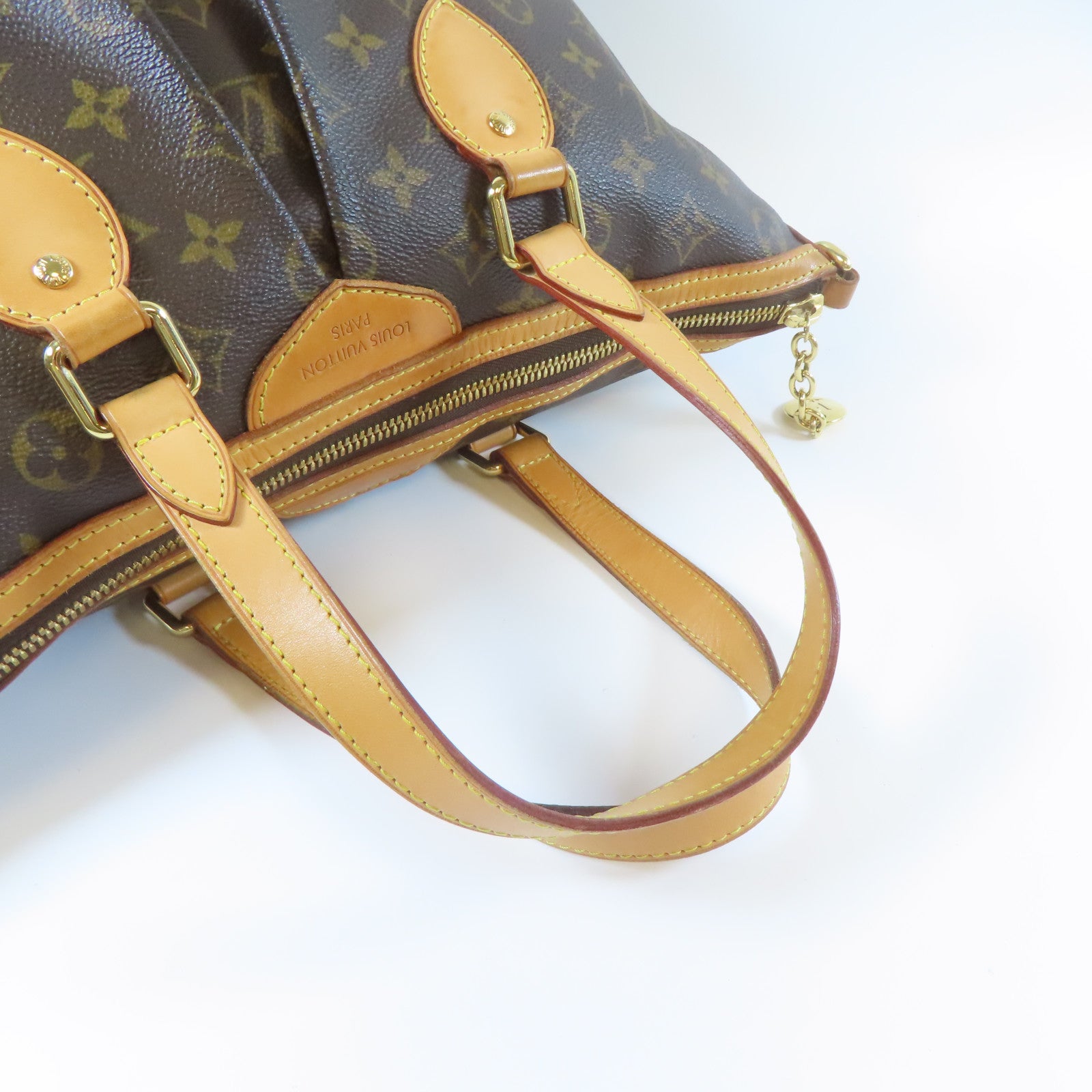 LOUIS VUITTON Monogram Palermo PM金扣手挽肩背兩用袋啡色