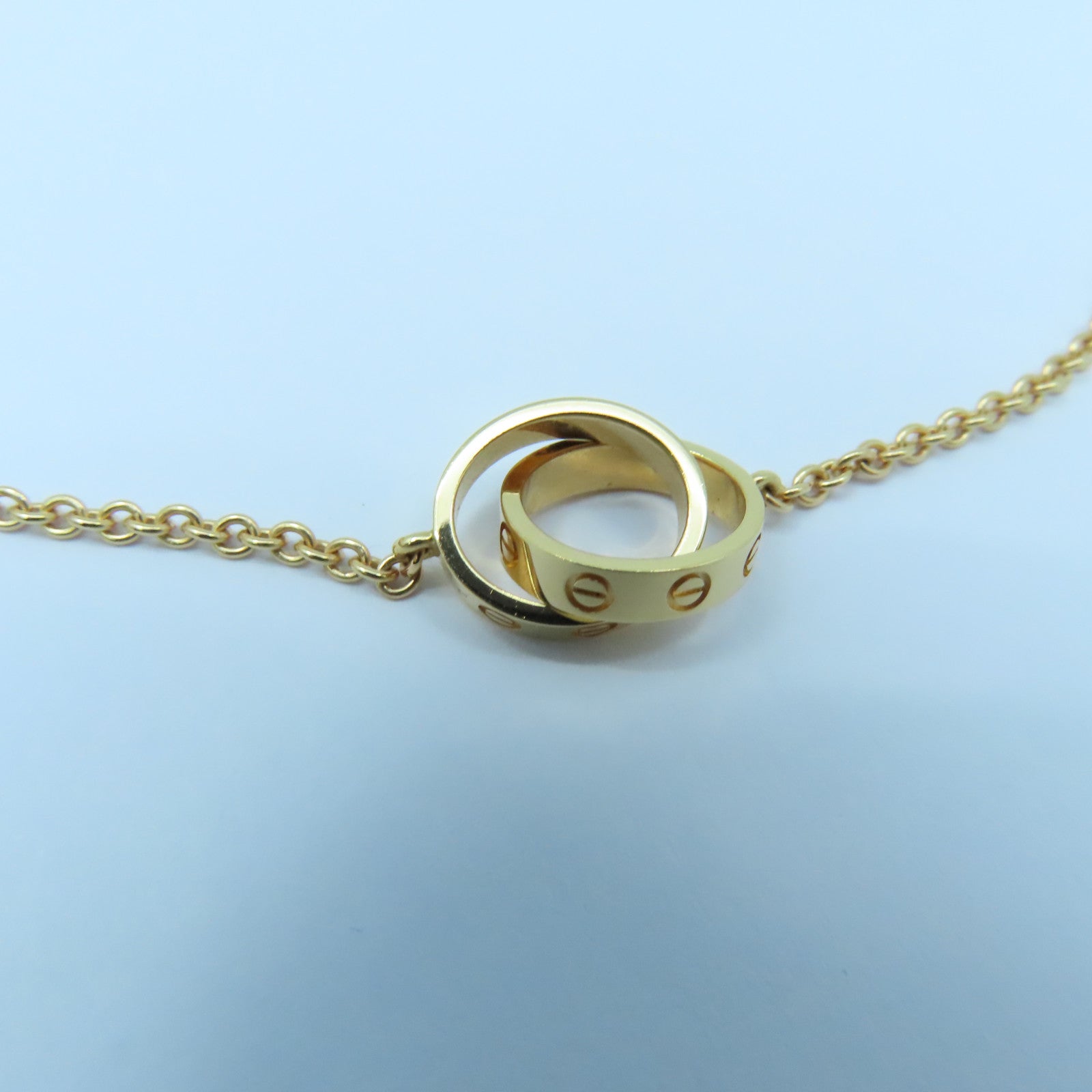 CARTIER 18K玫瑰金Baby Love Necklace項鍊