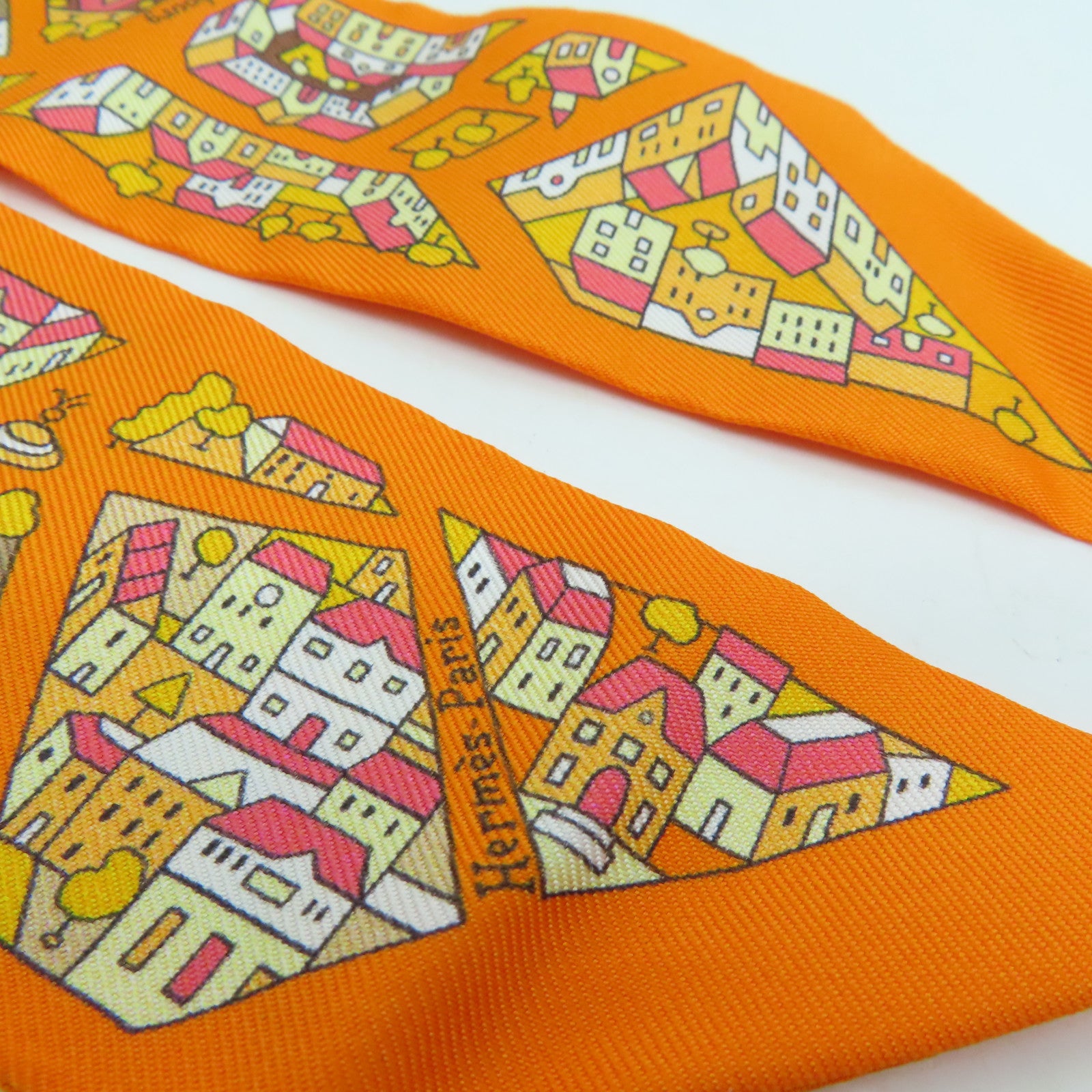HERMES 絲質Twilly絲巾多色85x5cm