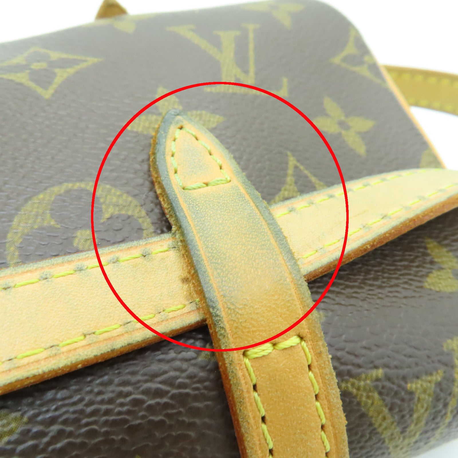 LOUIS VUITTON Monogram Pochette Marelle金扣腰包啡色