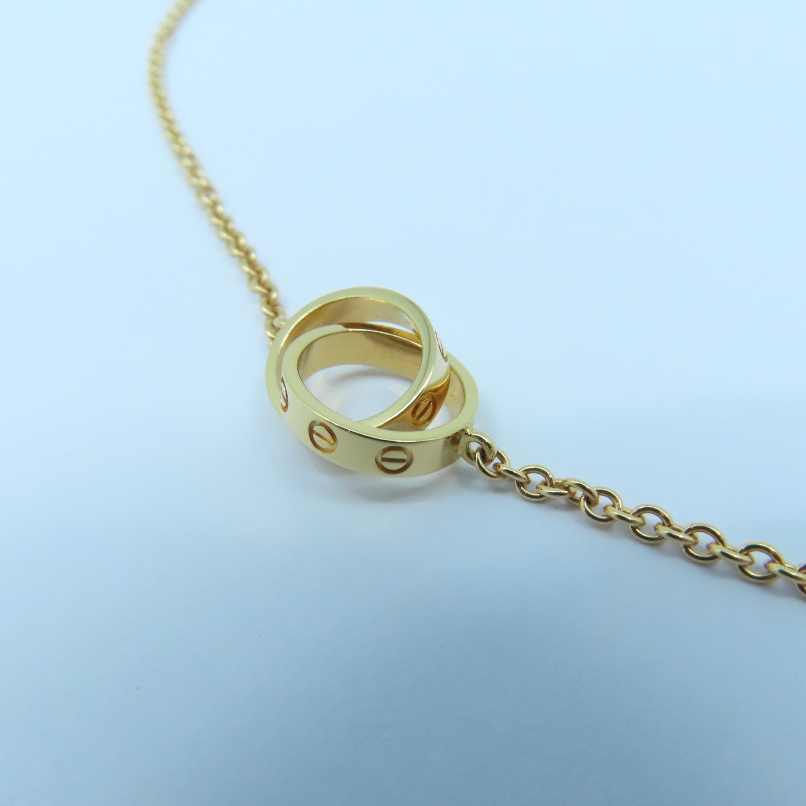 CARTIER 18K玫瑰金Baby Love Necklace項鍊