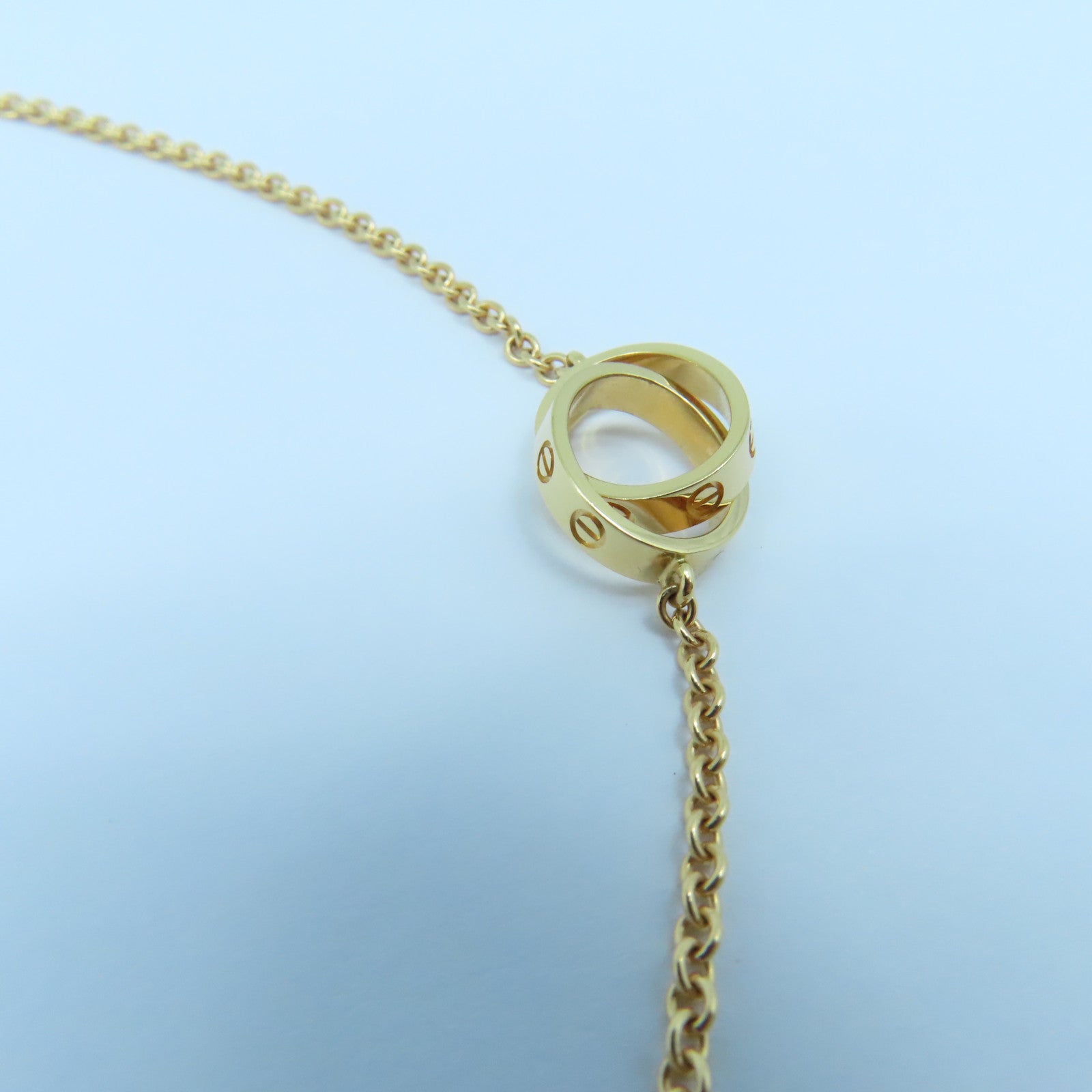 CARTIER 18K玫瑰金Baby Love Necklace項鍊