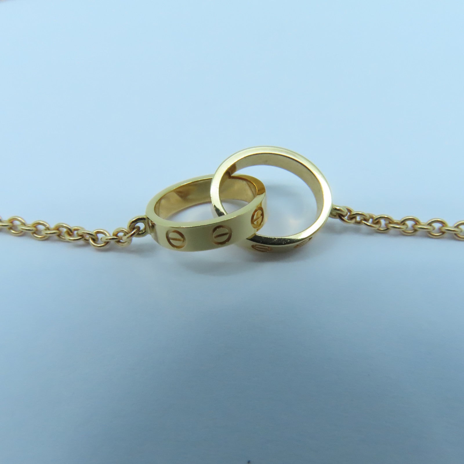 CARTIER 18K玫瑰金Baby Love Necklace項鍊