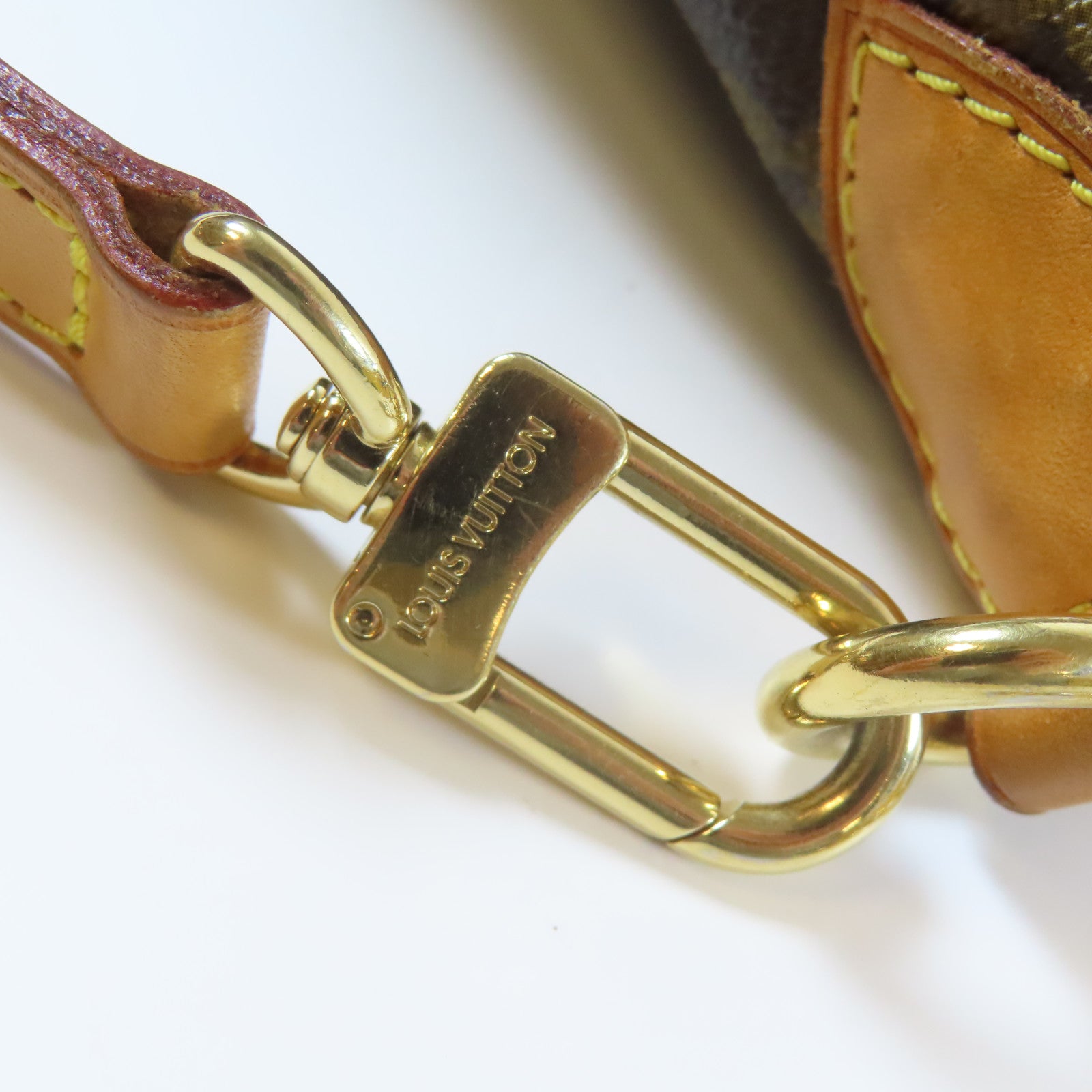 LOUIS VUITTON Monogram Palermo PM金扣手挽肩背兩用袋啡色