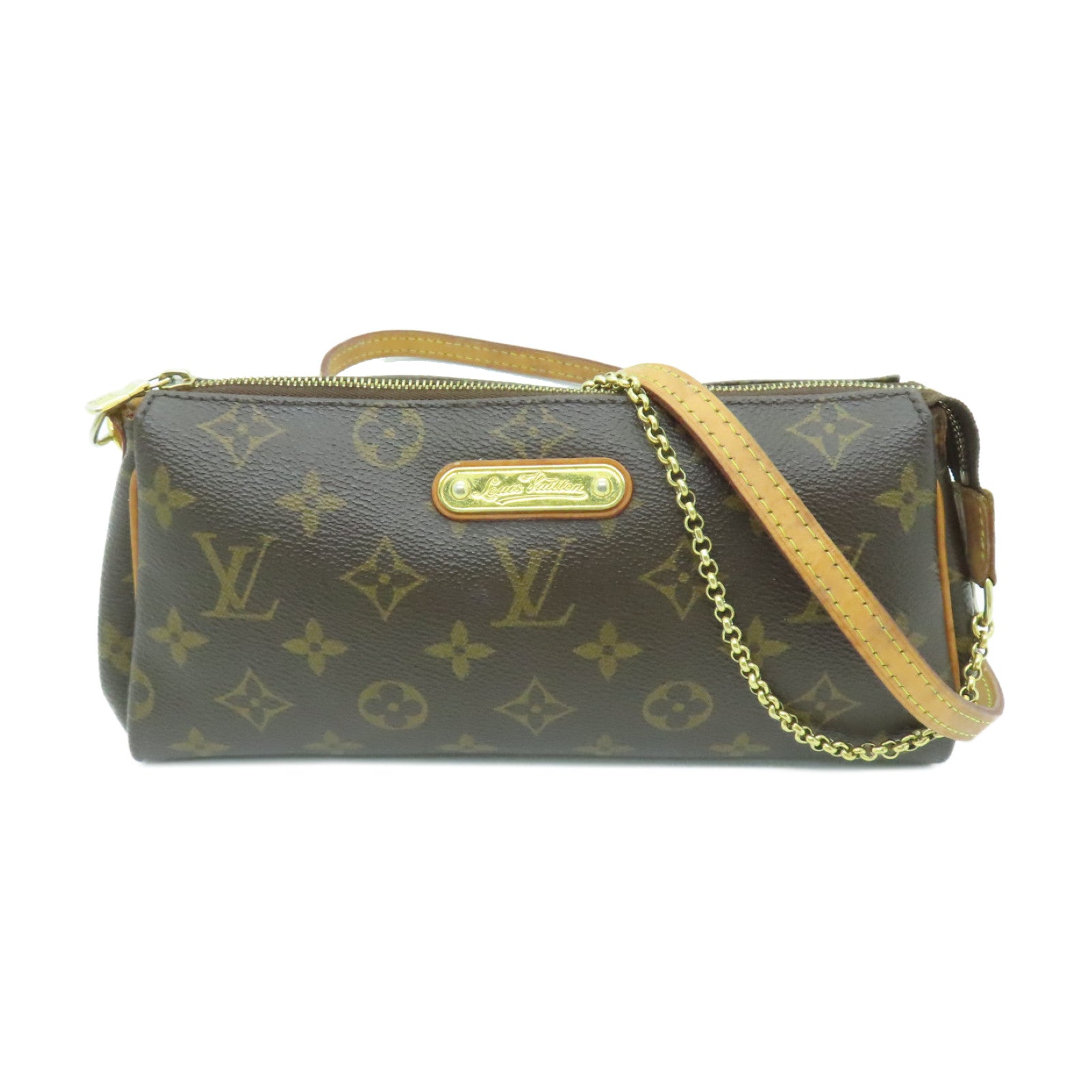 LOUIS VUITTON Monogram Eva金扣手挽肩背兩用袋啡色