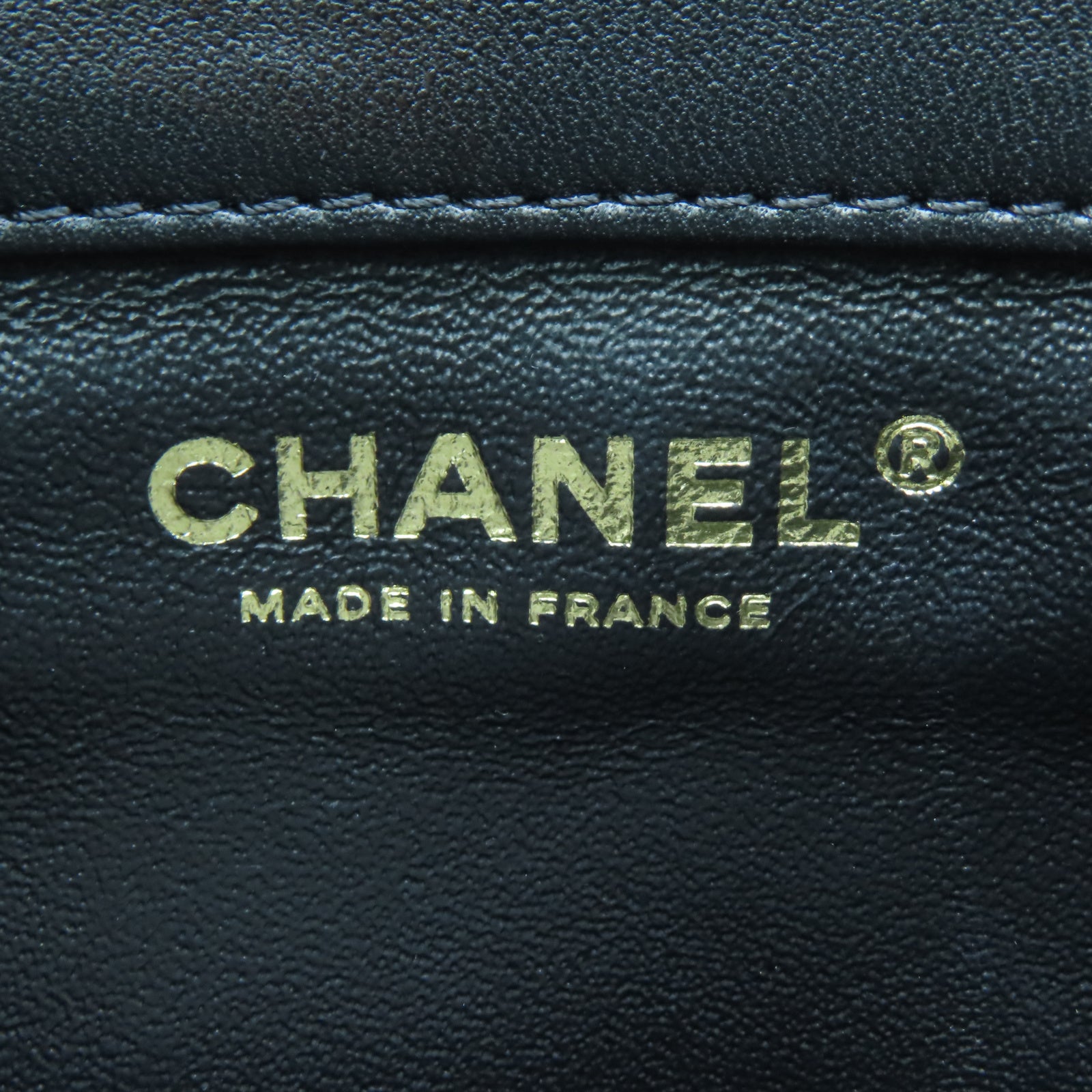 CHANEL 菱格羊皮皮革Chain Shoulder金扣鏈帶肩背袋黑色