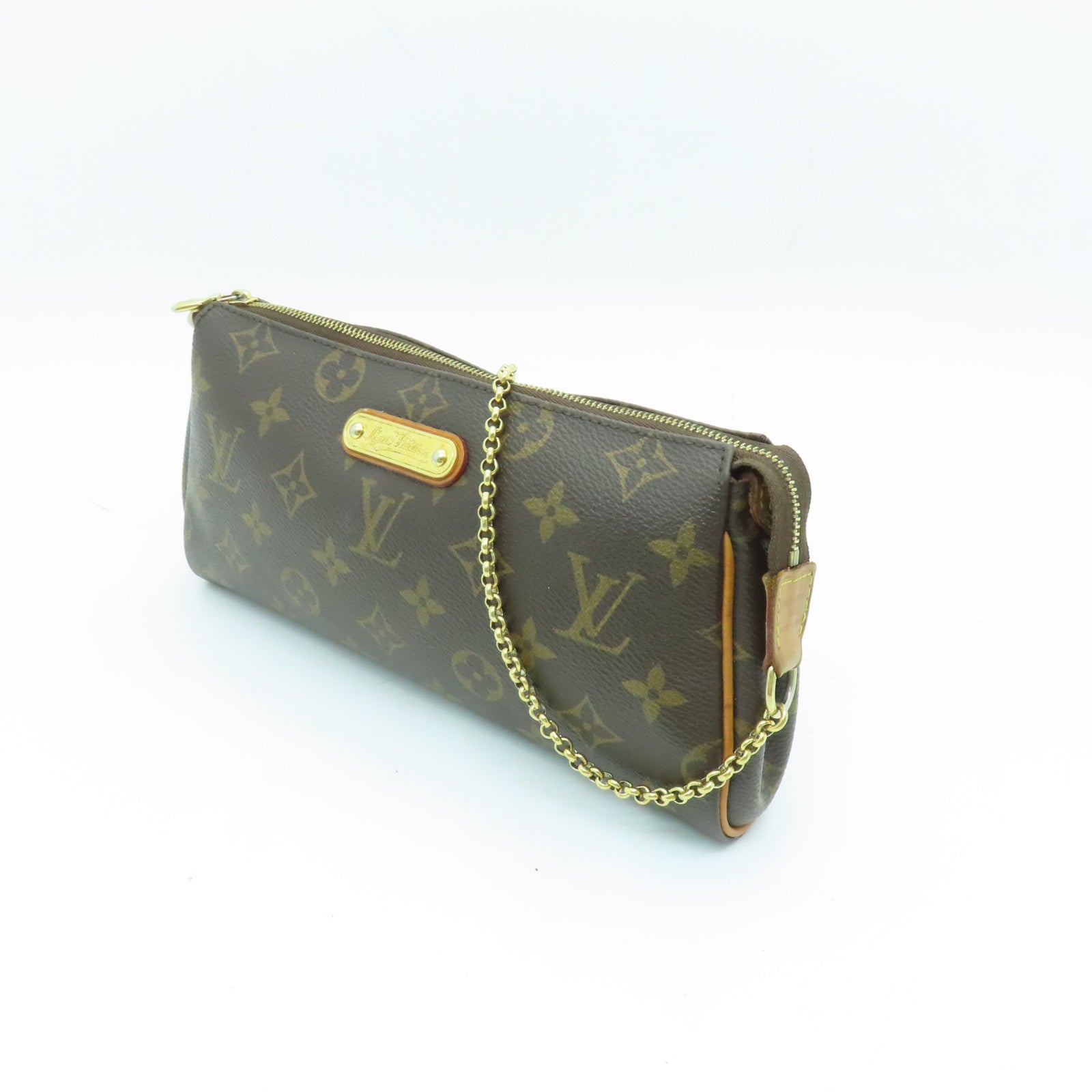 LOUIS VUITTON Monogram Eva金扣手挽肩背兩用袋啡色