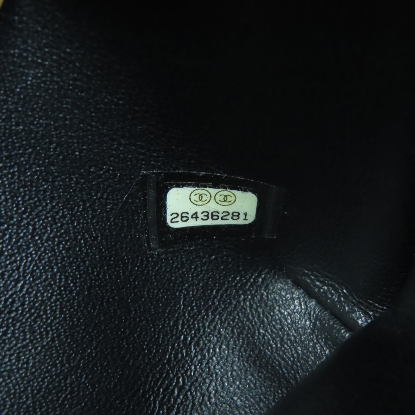 CHANEL 菱格羊皮皮革Chain Shoulder金扣鏈帶肩背袋黑色