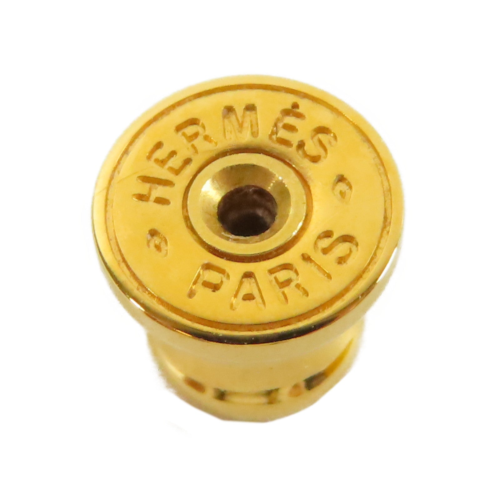 HERMES 金屬Mini Pop H Earrings耳環金色/淺藍色