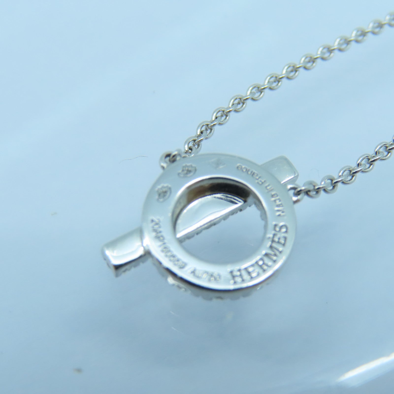 HERMES 18K白金Finesse Necklace頸錬