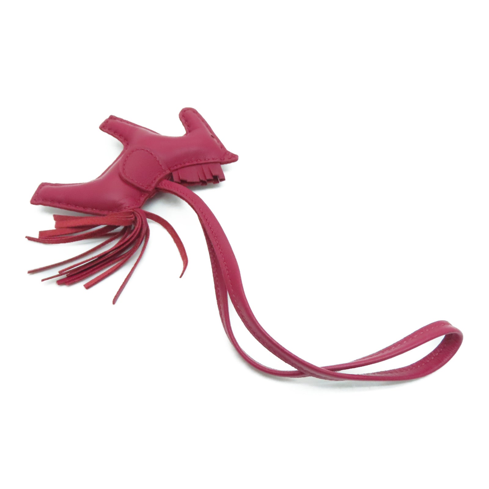 HERMES Swift皮革Rodeo PM挂饰Ruby/紫红色