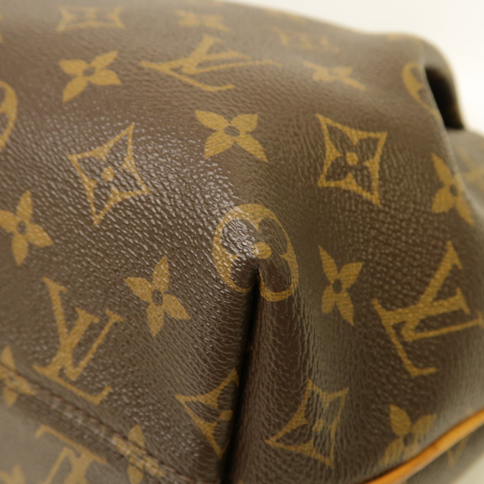 LOUIS VUITTON Monogram Turenne PM金扣手挽肩背兩用袋棕色