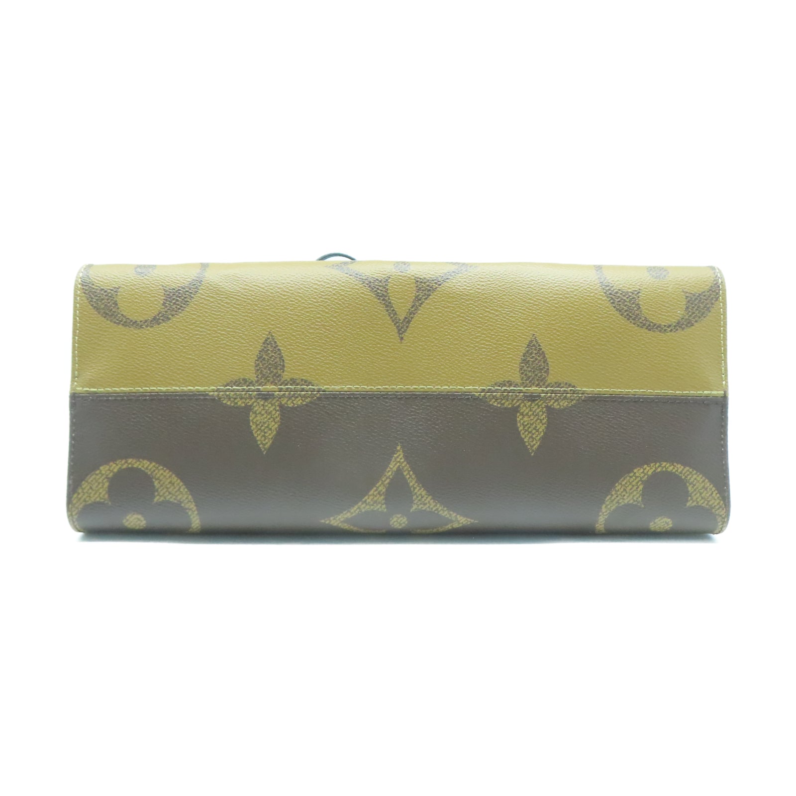 LOUIS VUITTON Monogram Giant On The Go MM金扣手挽肩背兩用袋棕色