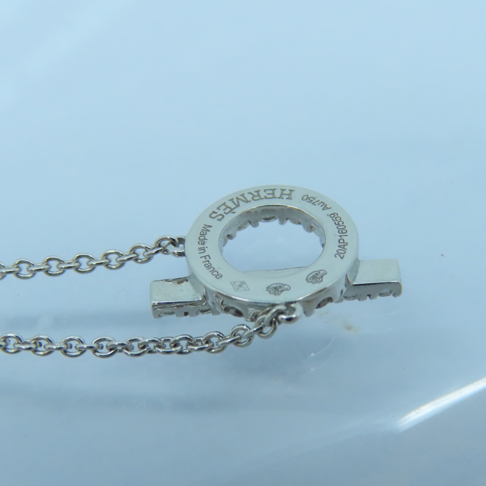 HERMES 18K白金Finesse Necklace頸錬
