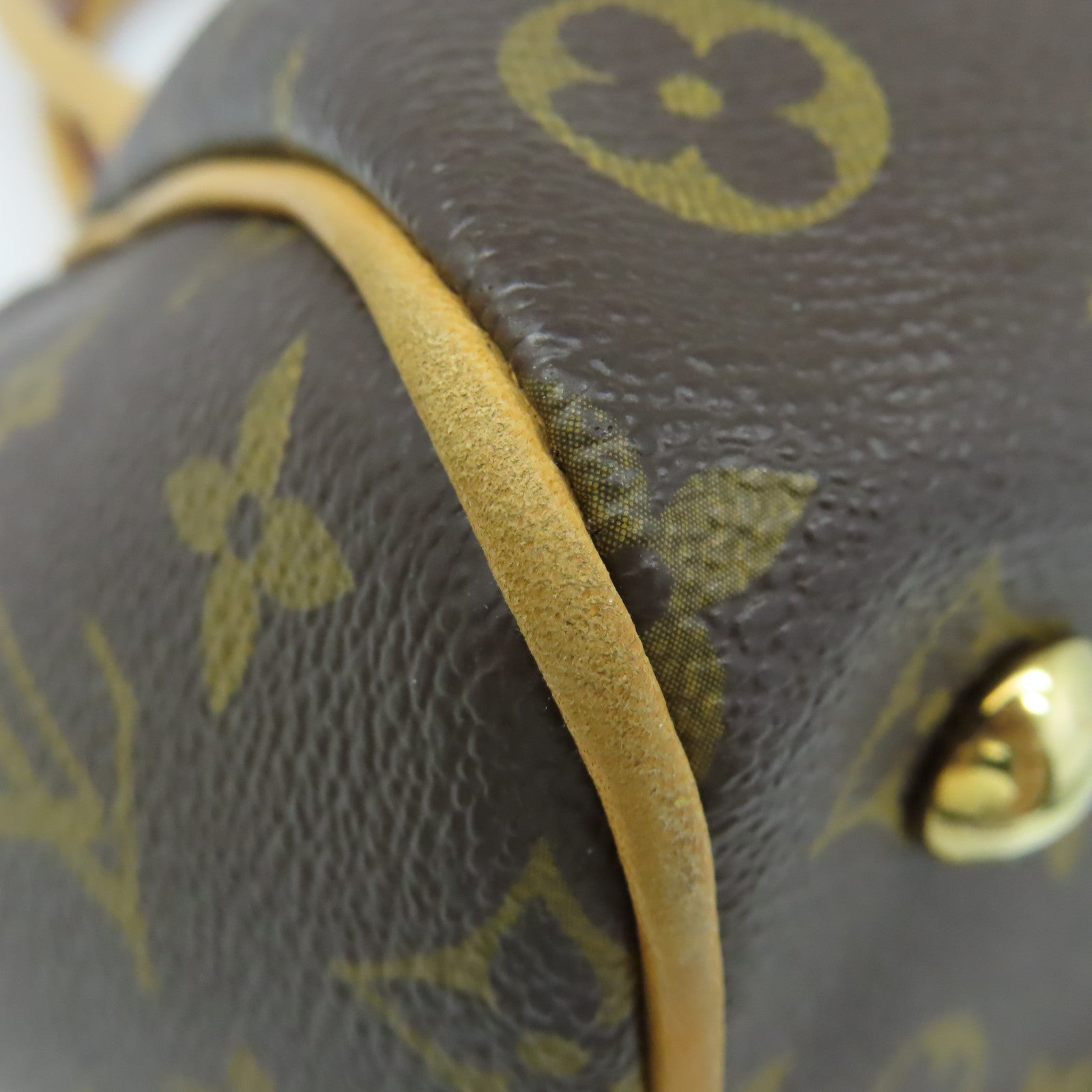 LOUIS VUITTON Monogram Tivoli PM Hand Bag金扣手挽袋啡色