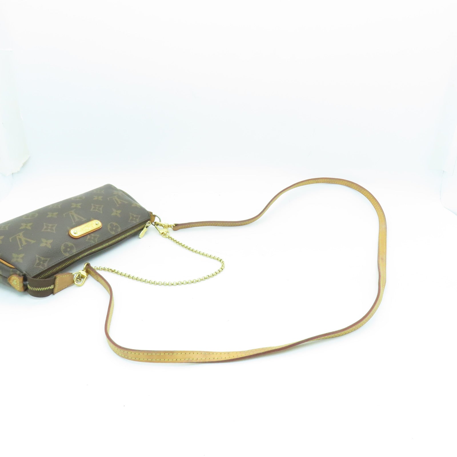 LOUIS VUITTON Monogram Eva金扣手挽肩背兩用袋啡色
